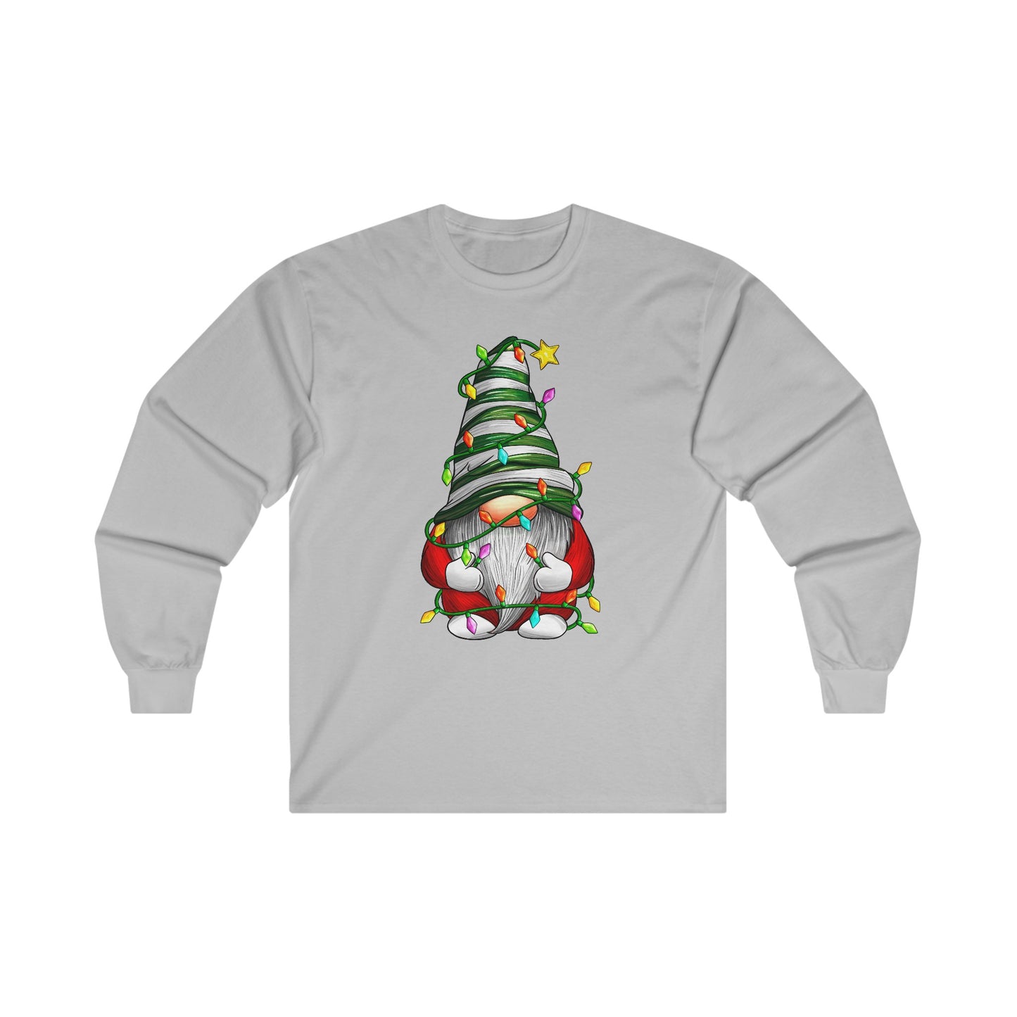 Christmas Gnome - Christmas Lights - Funny Christmas - Ultra Cotton Long Sleeve Tee