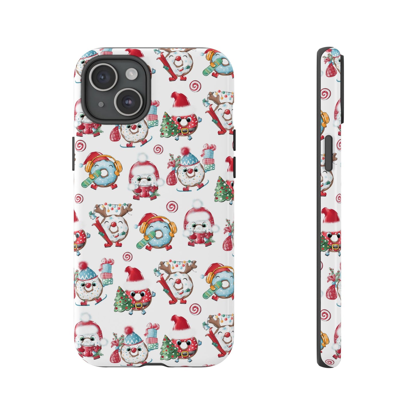 iPhone 16 and iPhone 15 Series - Christmas Doughnuts - Tough Phone Cases