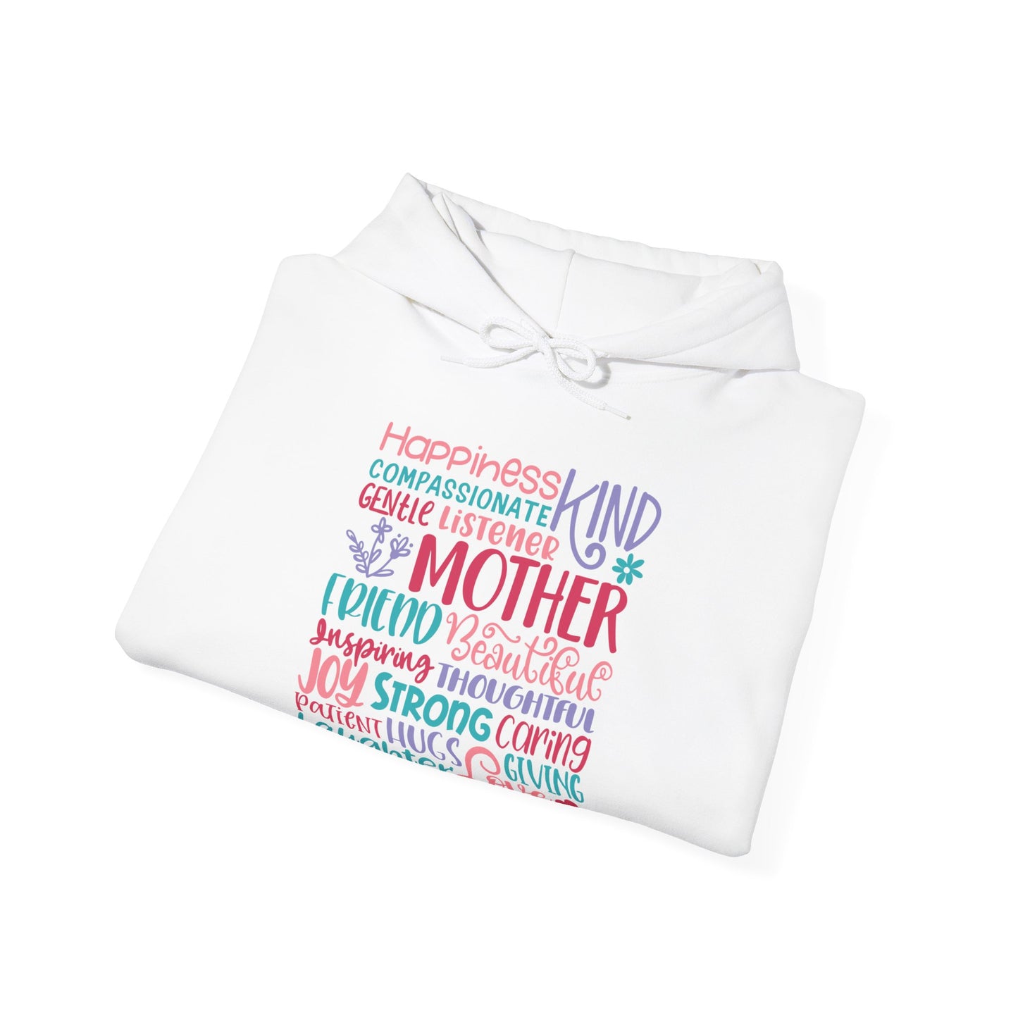 Mom Qualities Subway in Color - Best Mom - Celebrate Mom - Strong Woman - Mom Humor - Unisex Heavy Blend™ Hooded Sweatshirt