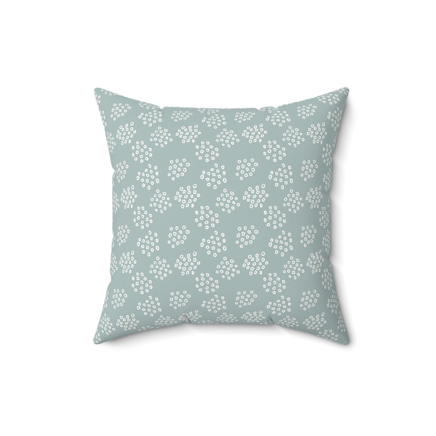 Boho Sage Pattern 1 - Faux Suede Square Pillow