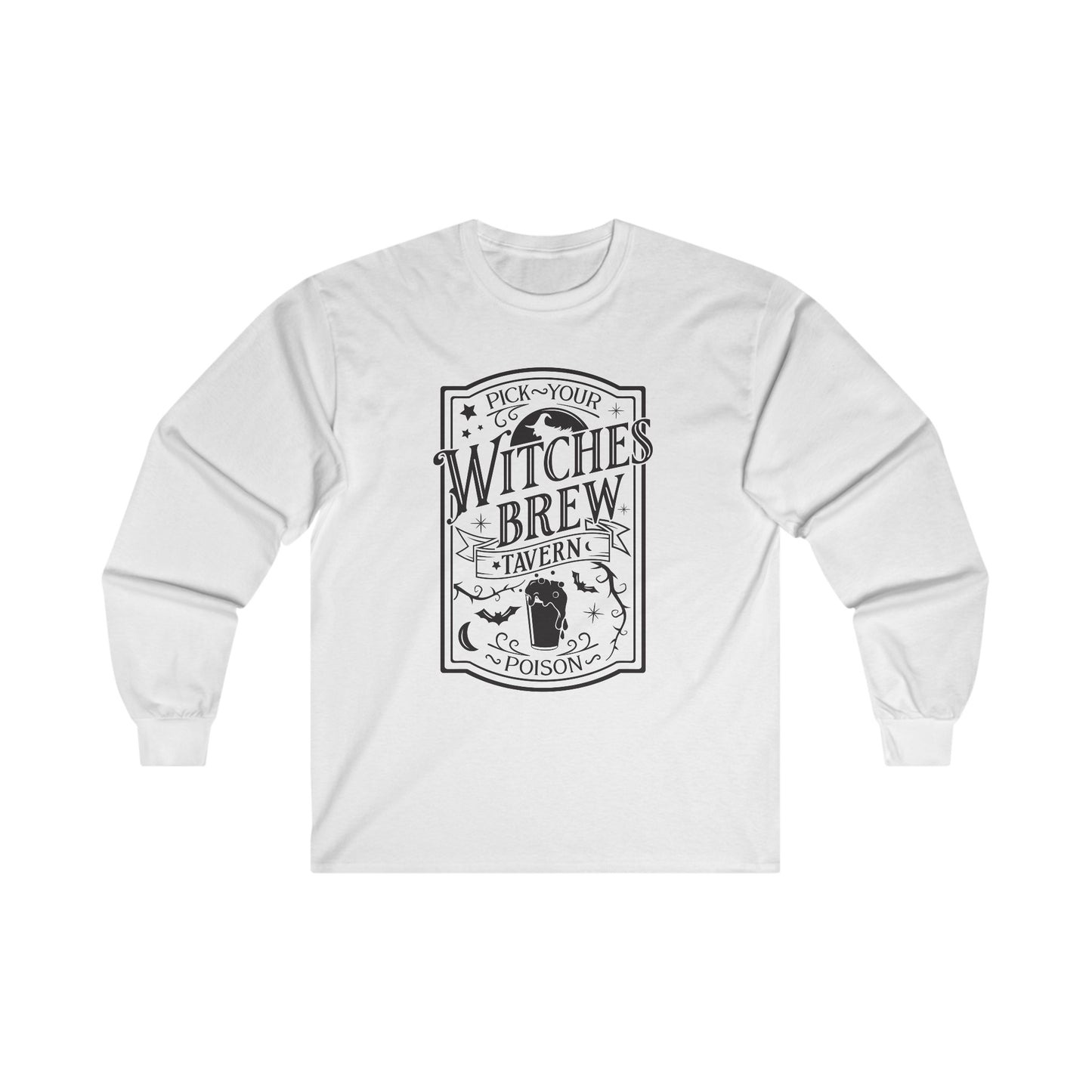 Halloween - Pick Your Poison - Witches Brew Tavern - Ultra Cotton Long Sleeve Tee