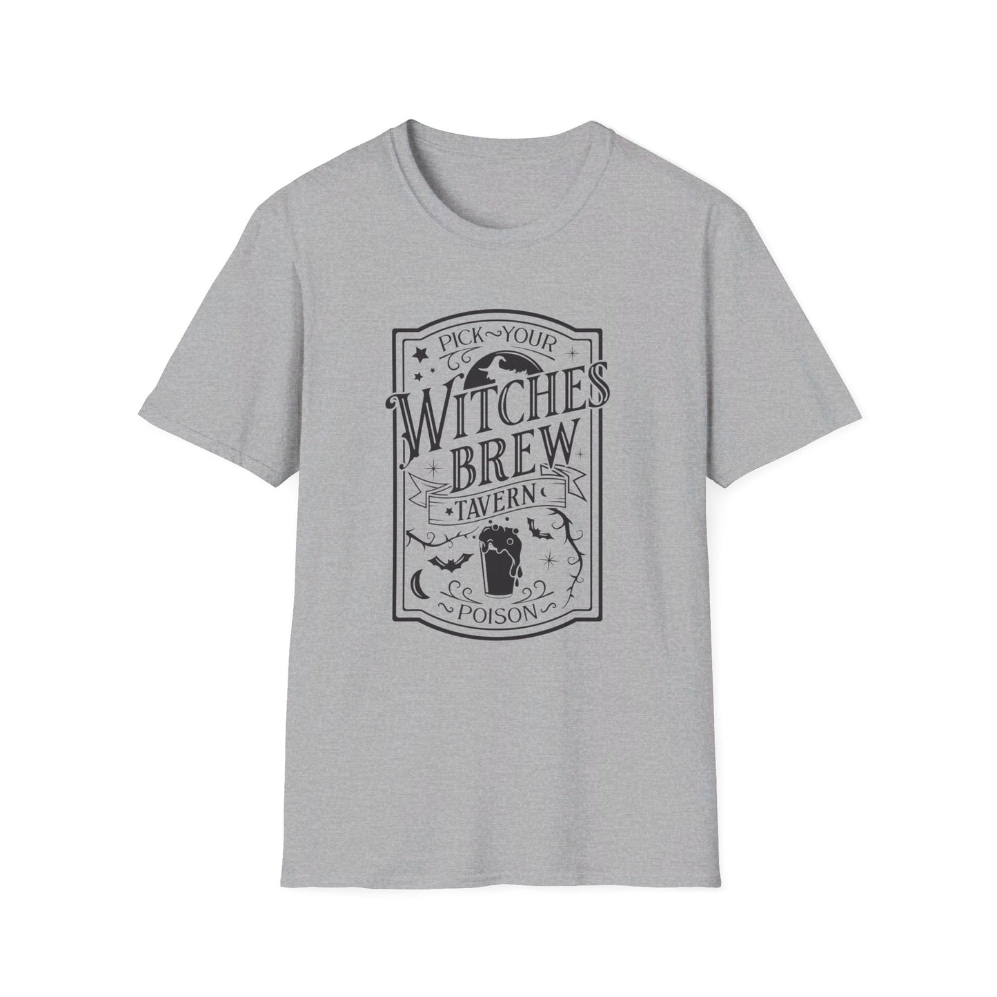 Halloween - Pick Your Poison - Witches Brew Tavern - Unisex Softstyle T-Shirt