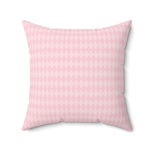 Pink Paris Pattern 16 - Faux Suede Square Pillow