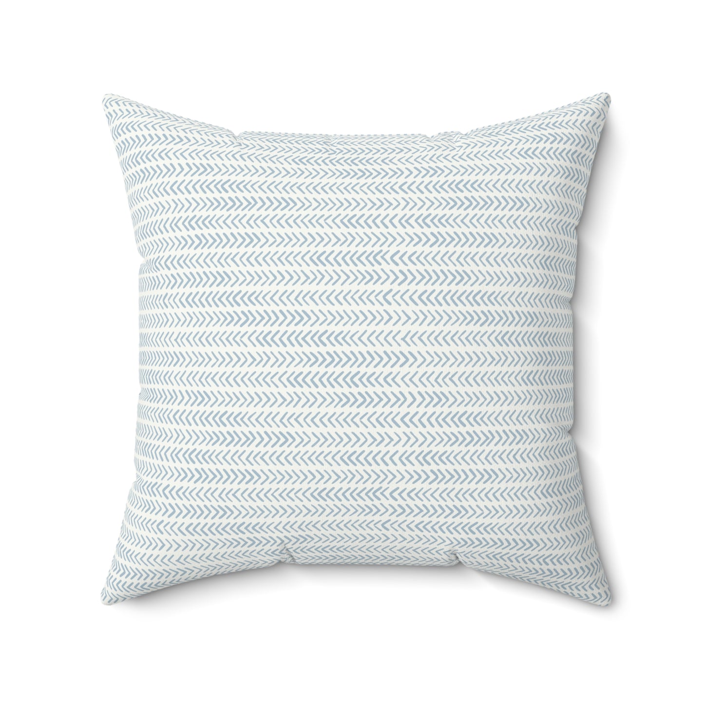 Light Blue Boho Pattern 10 - Faux Suede Square Pillow