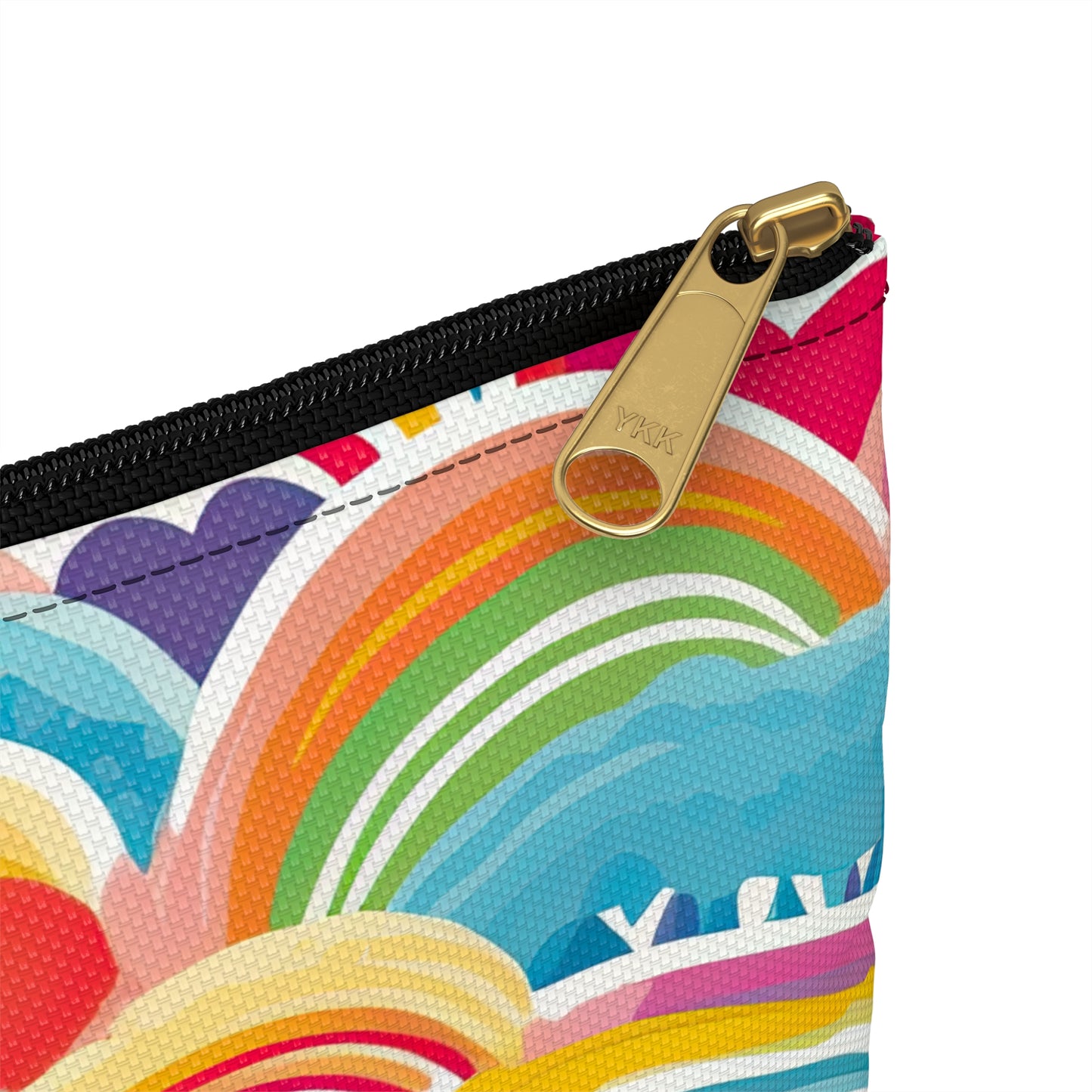 Rainbow Accessory Pouch / Makeup Case / Travel Pouch / Pencil Case / Art Case
