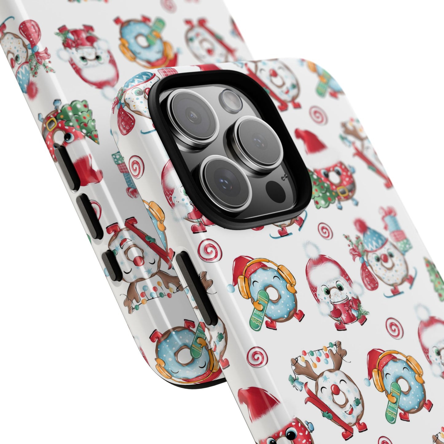 iPhone 16 and iPhone 15 Series - Christmas Doughnuts - Tough Phone Cases