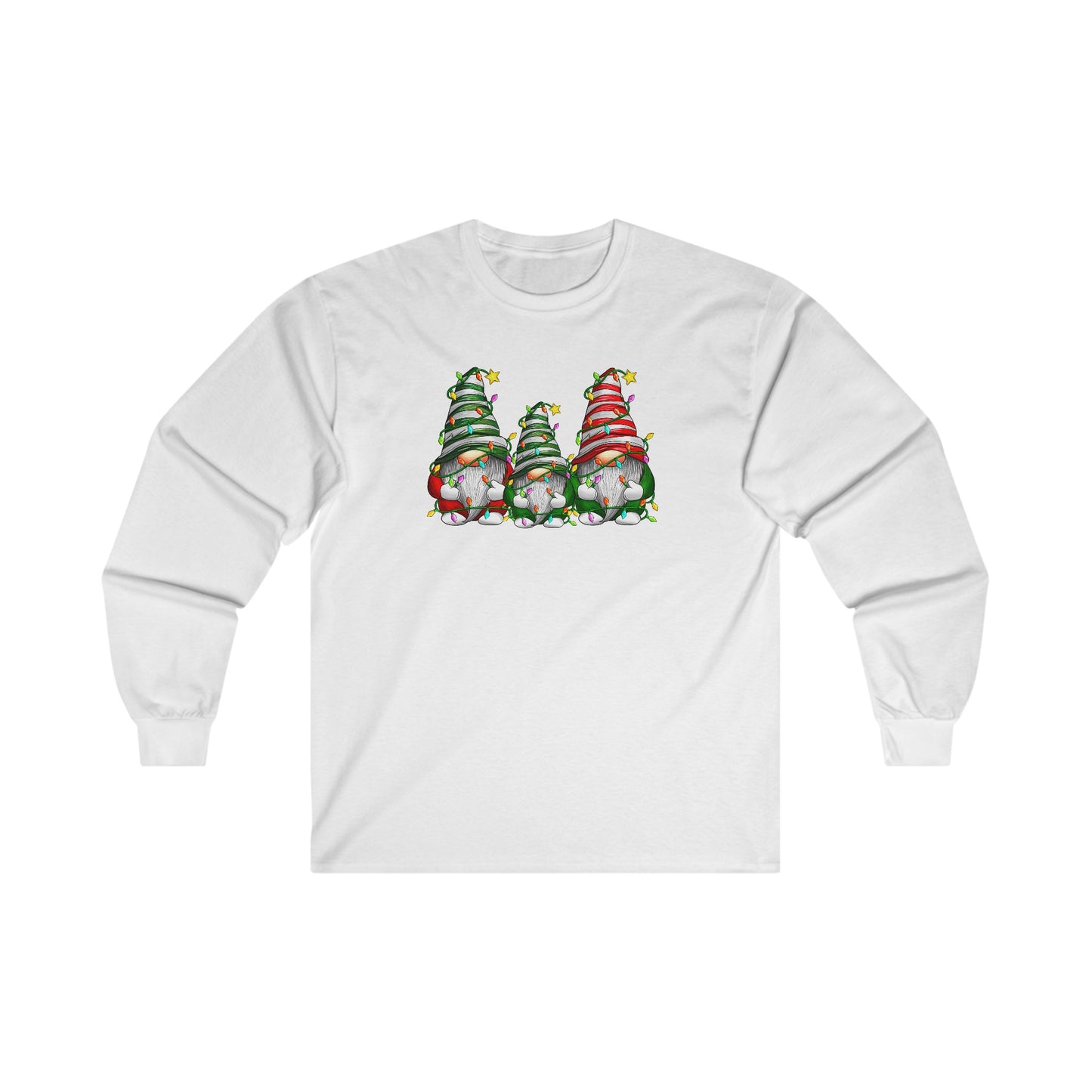 Christmas Gnome Family - Christmas Lights - Funny Christmas - Ultra Cotton Long Sleeve Tee