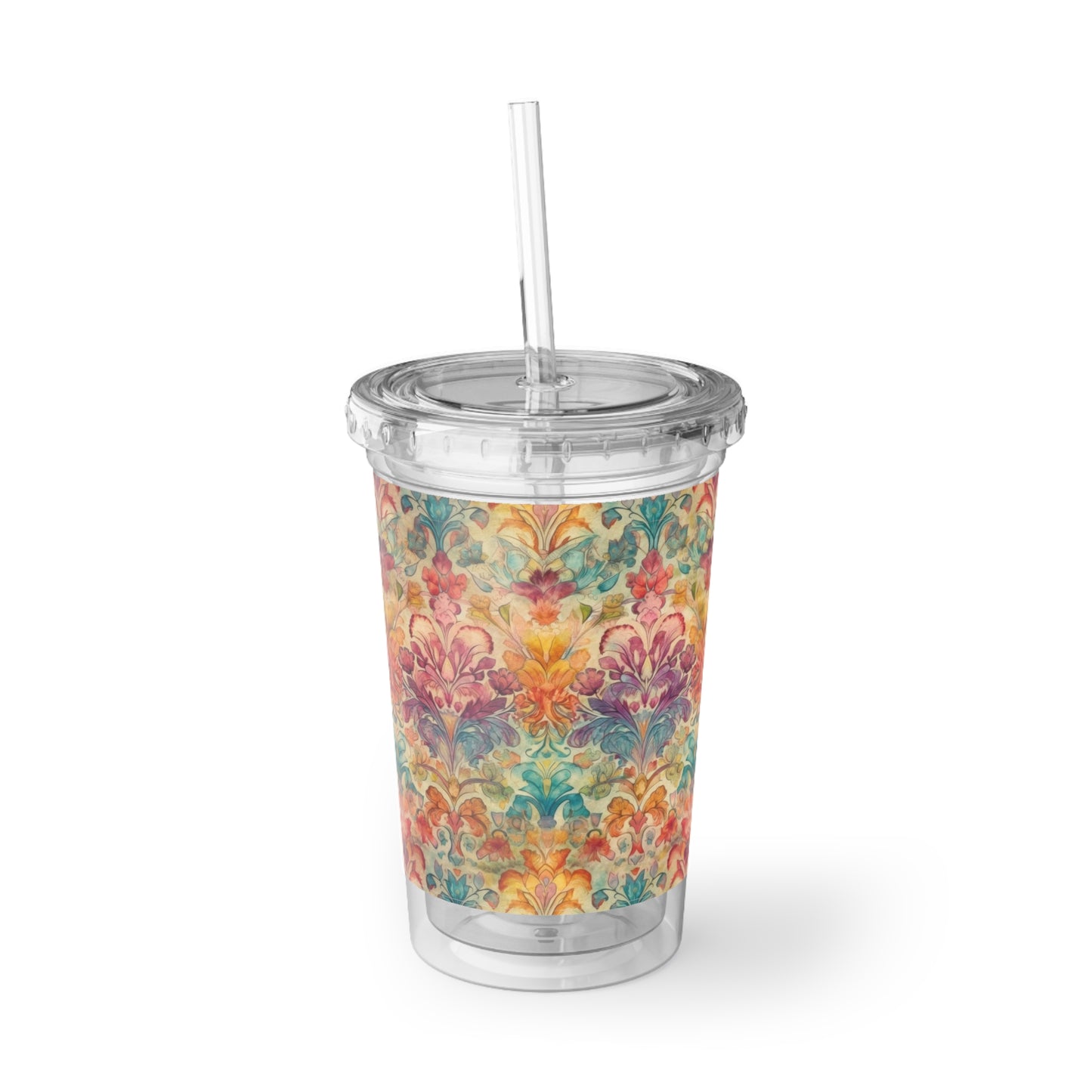 Tapestry Designs 1.1 - Multicolor - Clear - Suave Acrylic Cup - 16oz