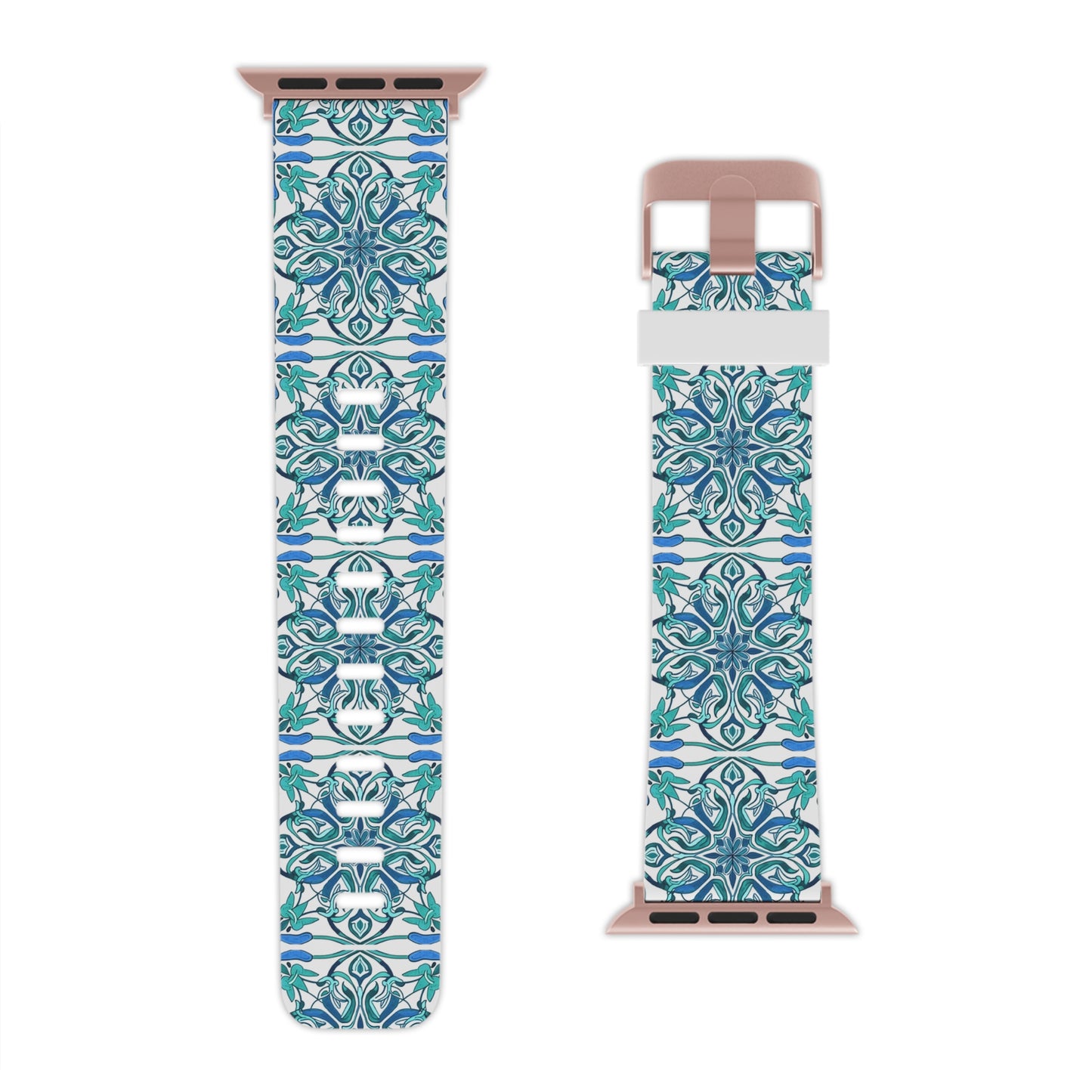 Blue, Green, and White - Watch Band for Apple Watch