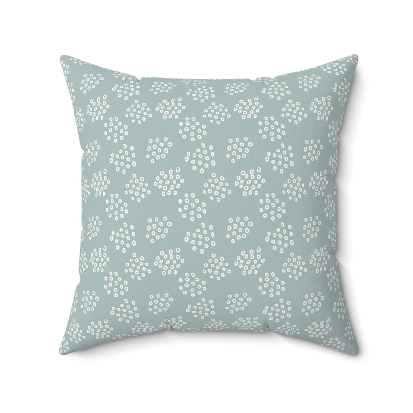 Boho Sage Pattern 1 - Faux Suede Square Pillow