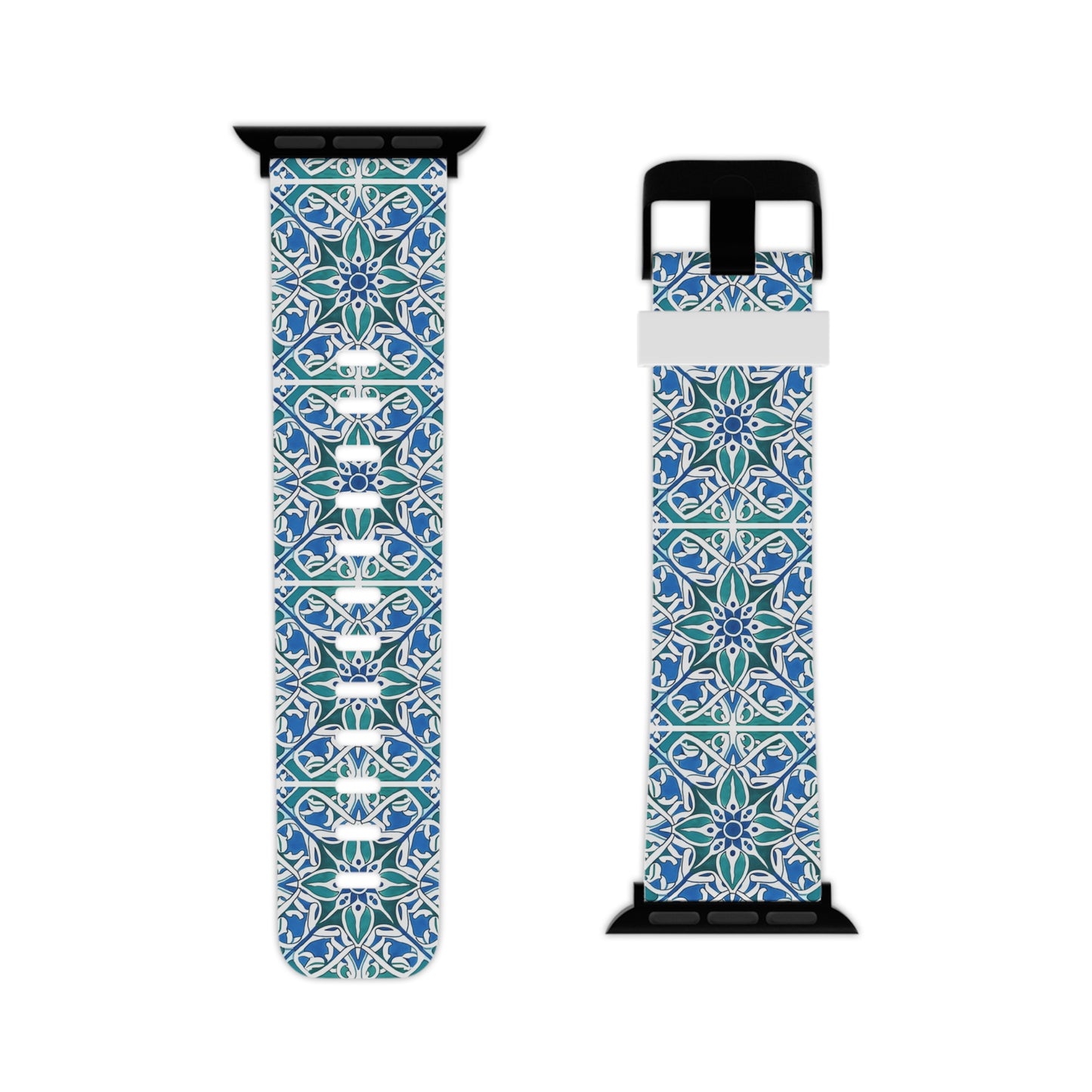 Green, Blue, and White - Watch Band for Apple Watch