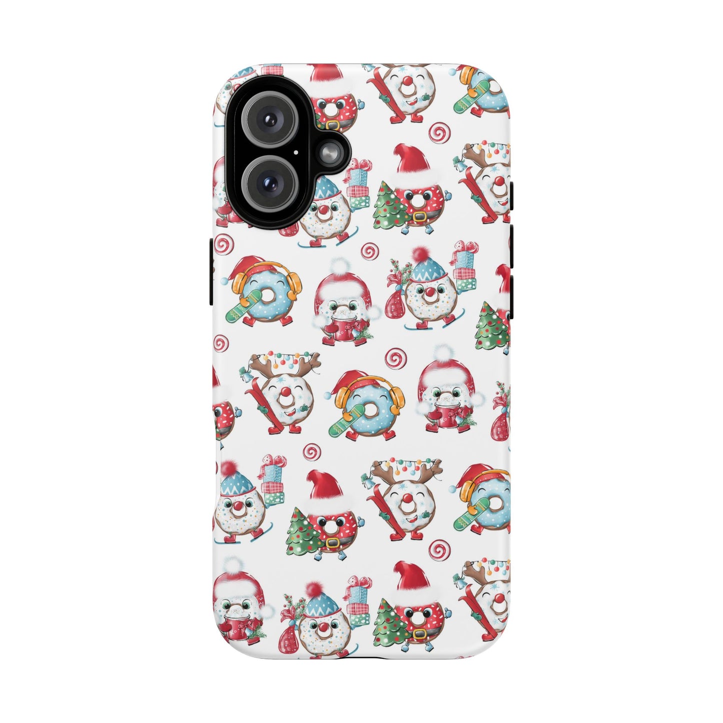 iPhone 16 and iPhone 15 Series - Christmas Doughnuts - Tough Phone Cases