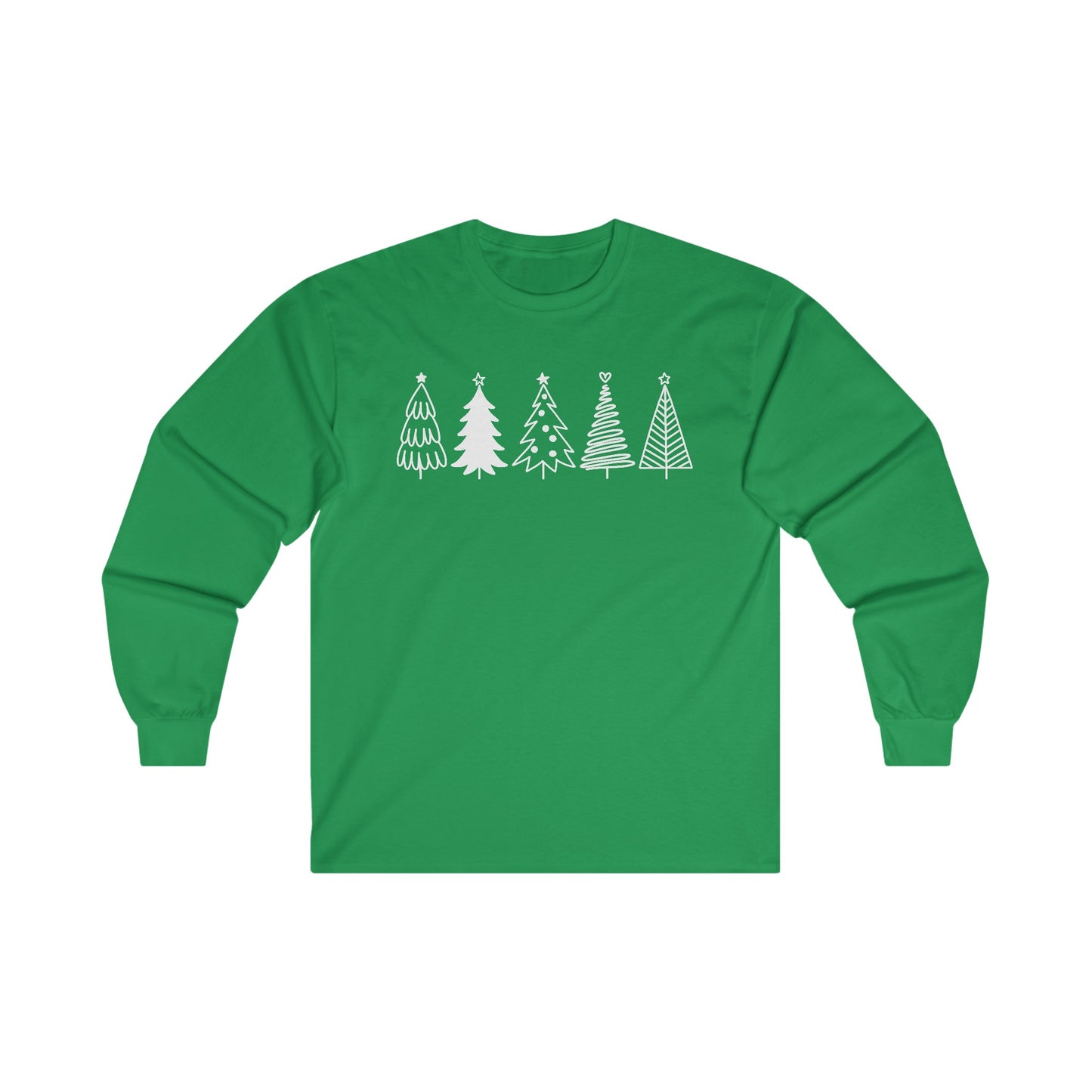 Christmas Trees - Hand Drawn - Ultra Cotton Long Sleeve Tee