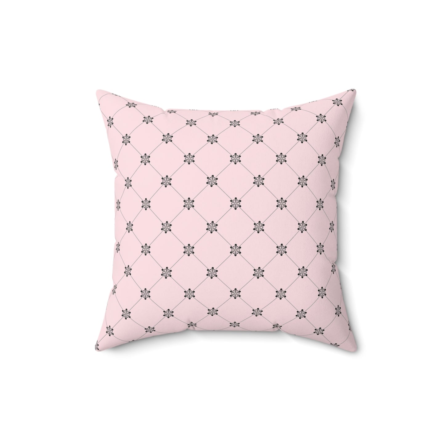 Pink Paris Pattern 3 - Faux Suede Square Pillow
