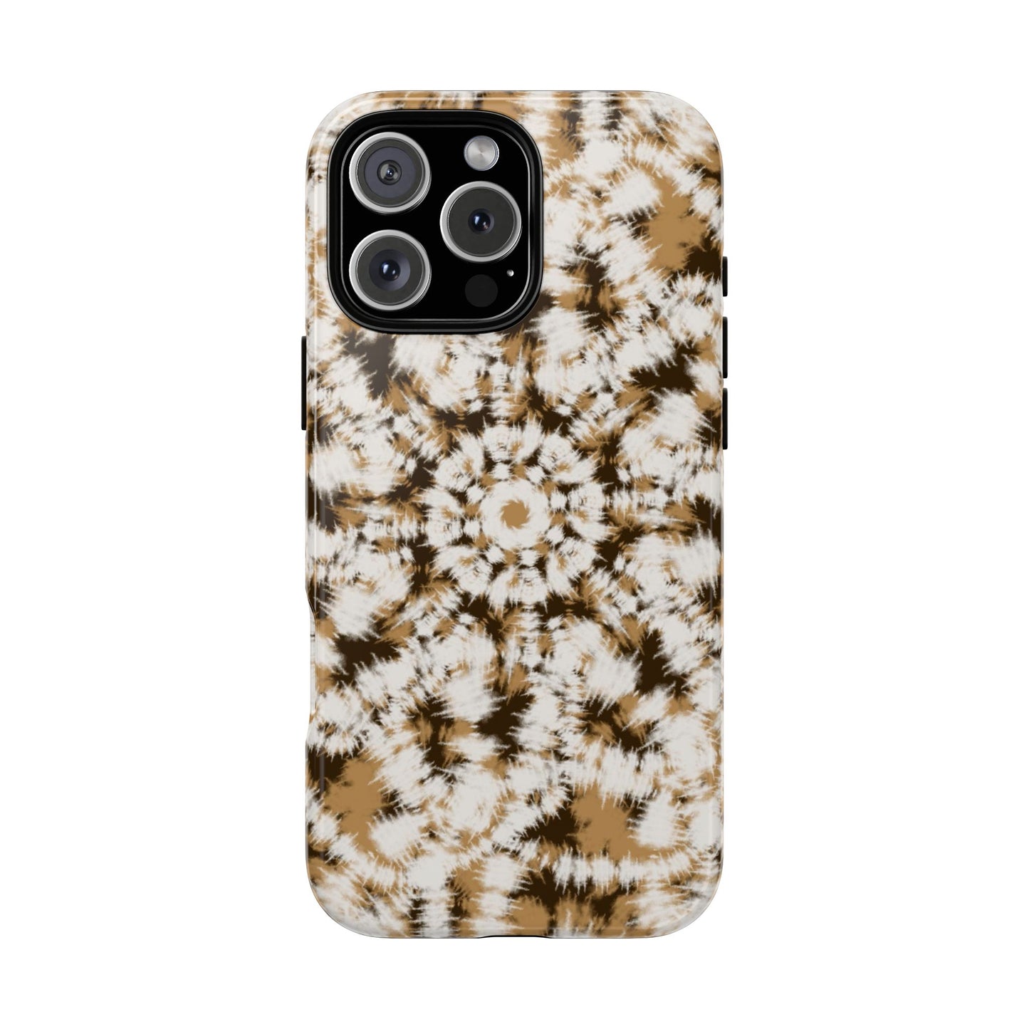 iPhone 16 and iPhone 15 Series - Tan and Brown Batik - Tough Phone Cases