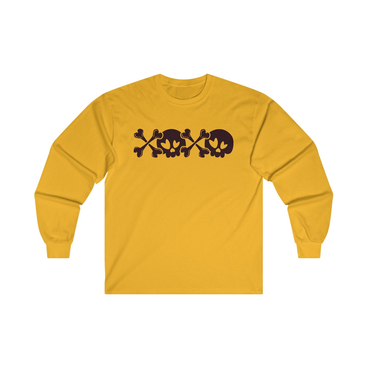 Halloween - Skull - Crossbones - XOXO - Ultra Cotton Long Sleeve Tee