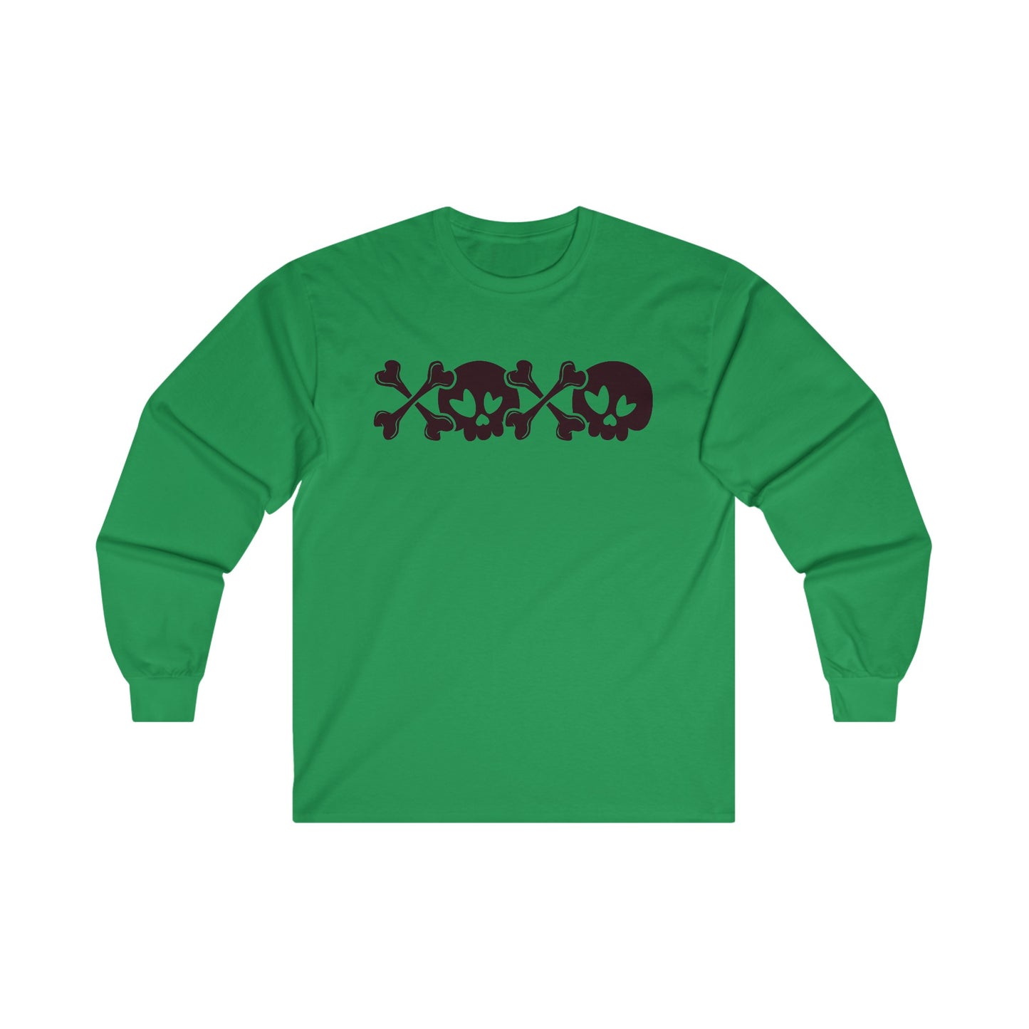 Halloween - Skull - Crossbones - XOXO - Ultra Cotton Long Sleeve Tee