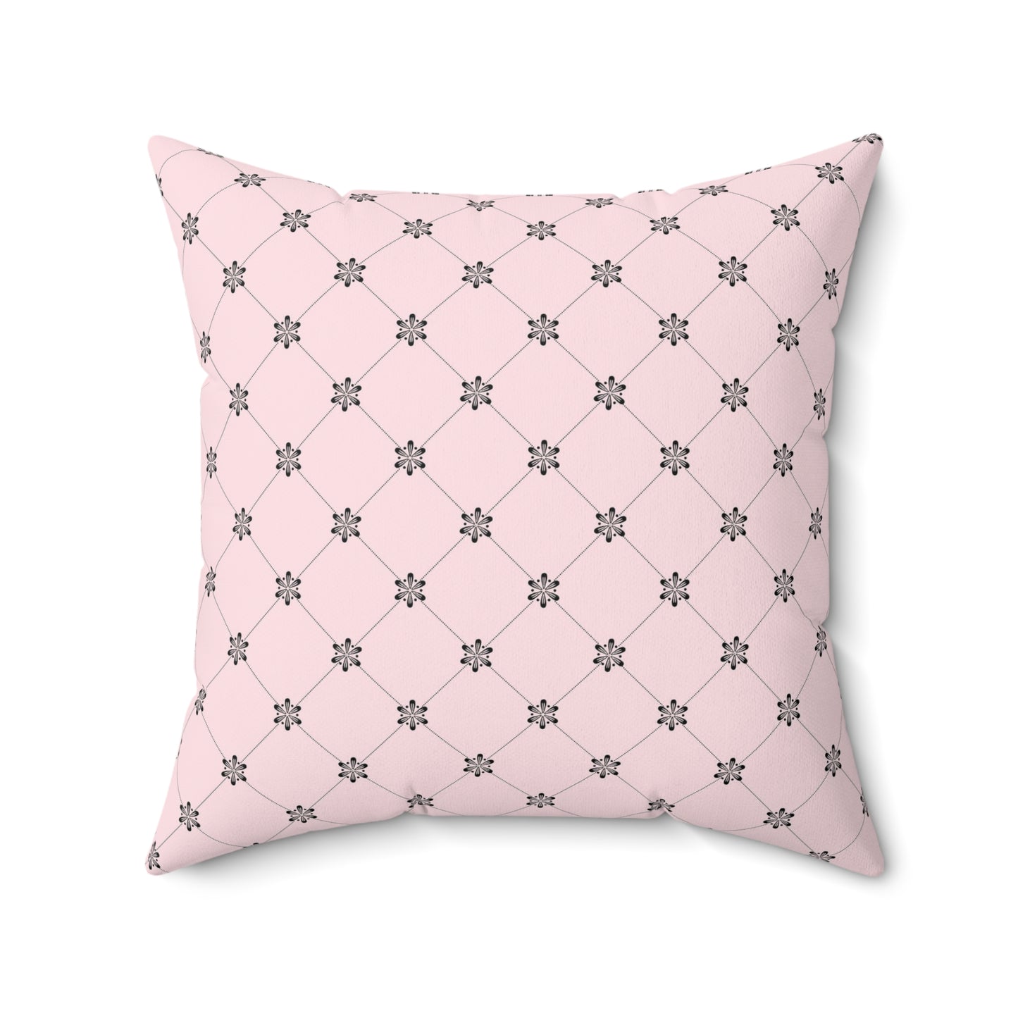 Pink Paris Pattern 3 - Faux Suede Square Pillow