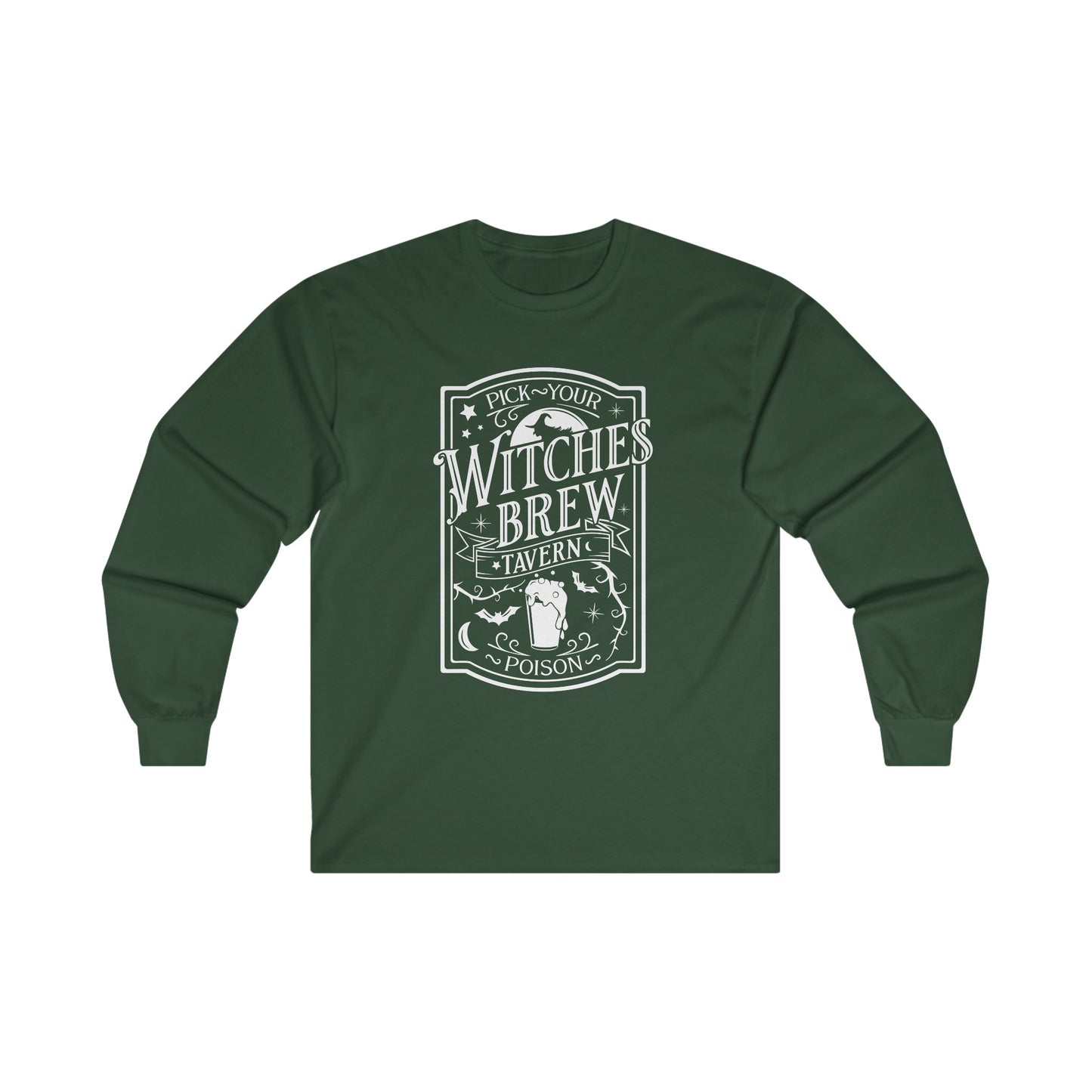 Halloween - Pick Your Poison - Witches Brew Tavern - Ultra Cotton Long Sleeve Tee