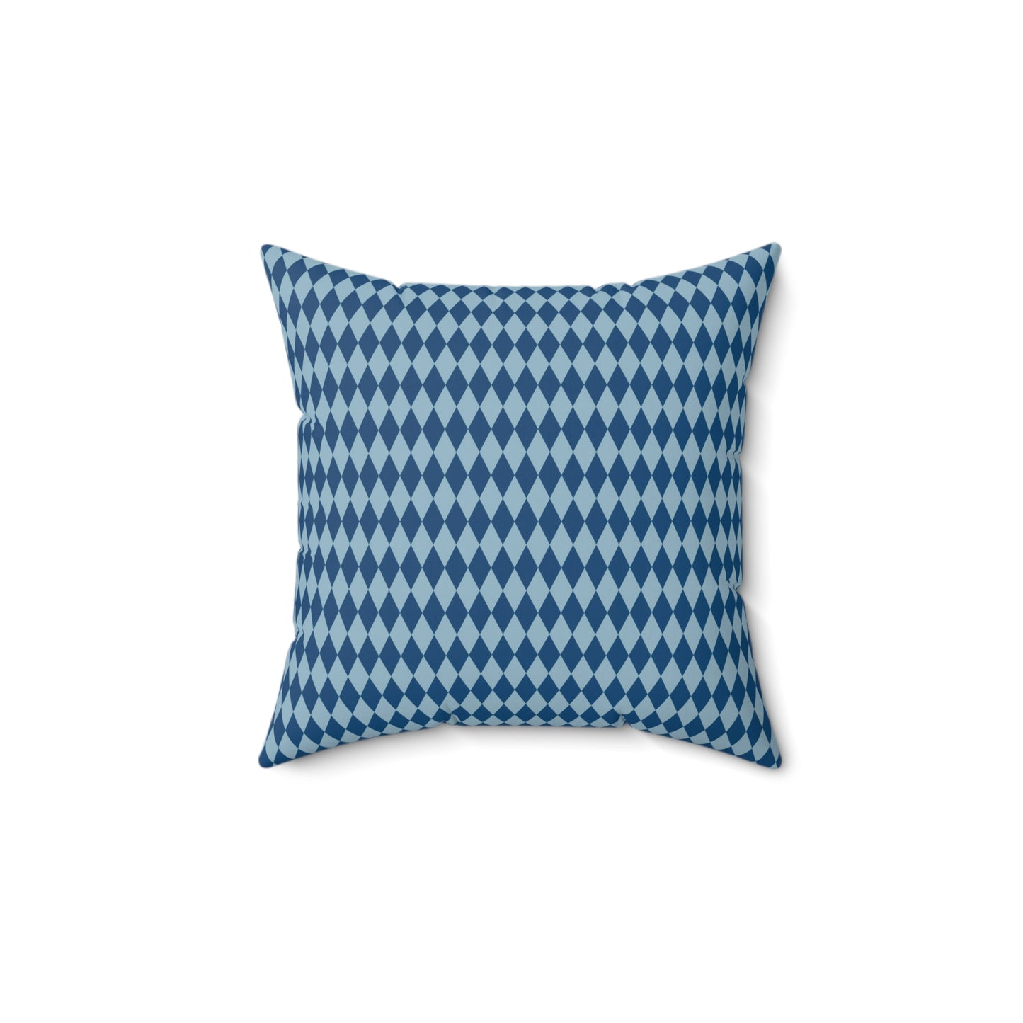 Blue and Gold Paris Pattern 16 - Faux Suede Square Pillow