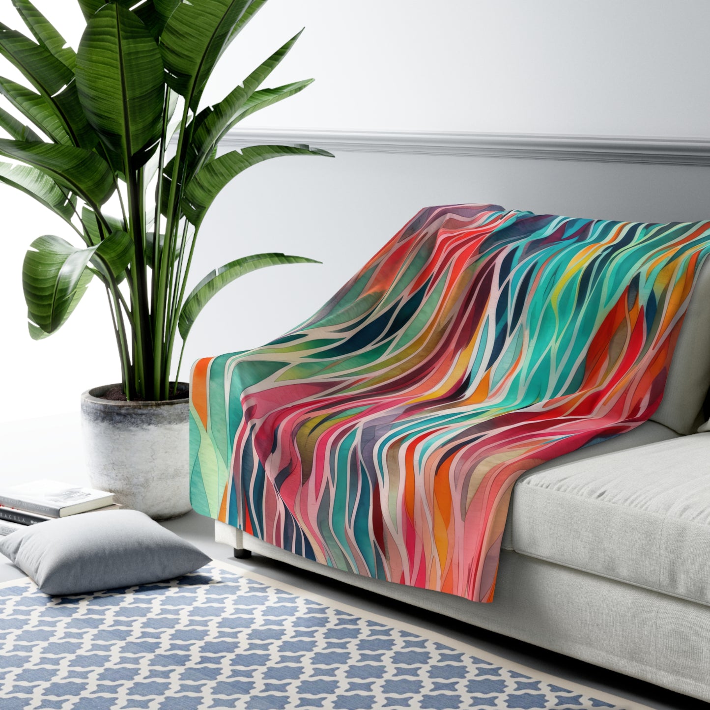 Beautiful, Cozy, Soft - Amazing Watercolor Abstract 3.6 - Sherpa Fleece Blanket