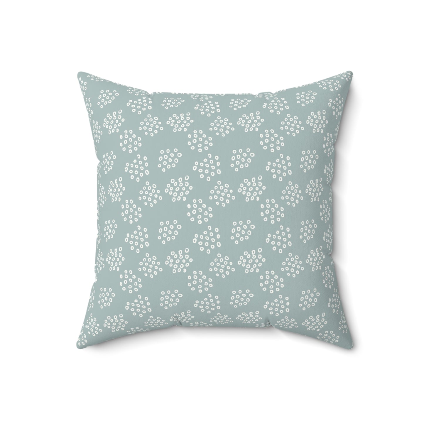 Boho Sage Pattern 1 - Faux Suede Square Pillow