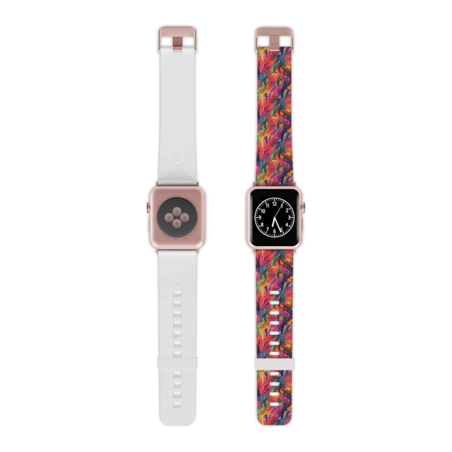 Bright Abstract Rainbow Paint - Watch Band for Apple Watch