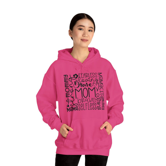 Mom Qualities Subway - Best Mom - Celebrate Mom - Strong Woman - Mom Humor - Unisex Heavy Blend™ Hooded Sweatshirt