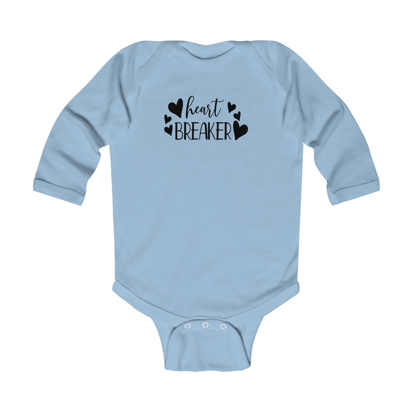 Heart Breaker - Hearts - Infant Long Sleeve Bodysuit