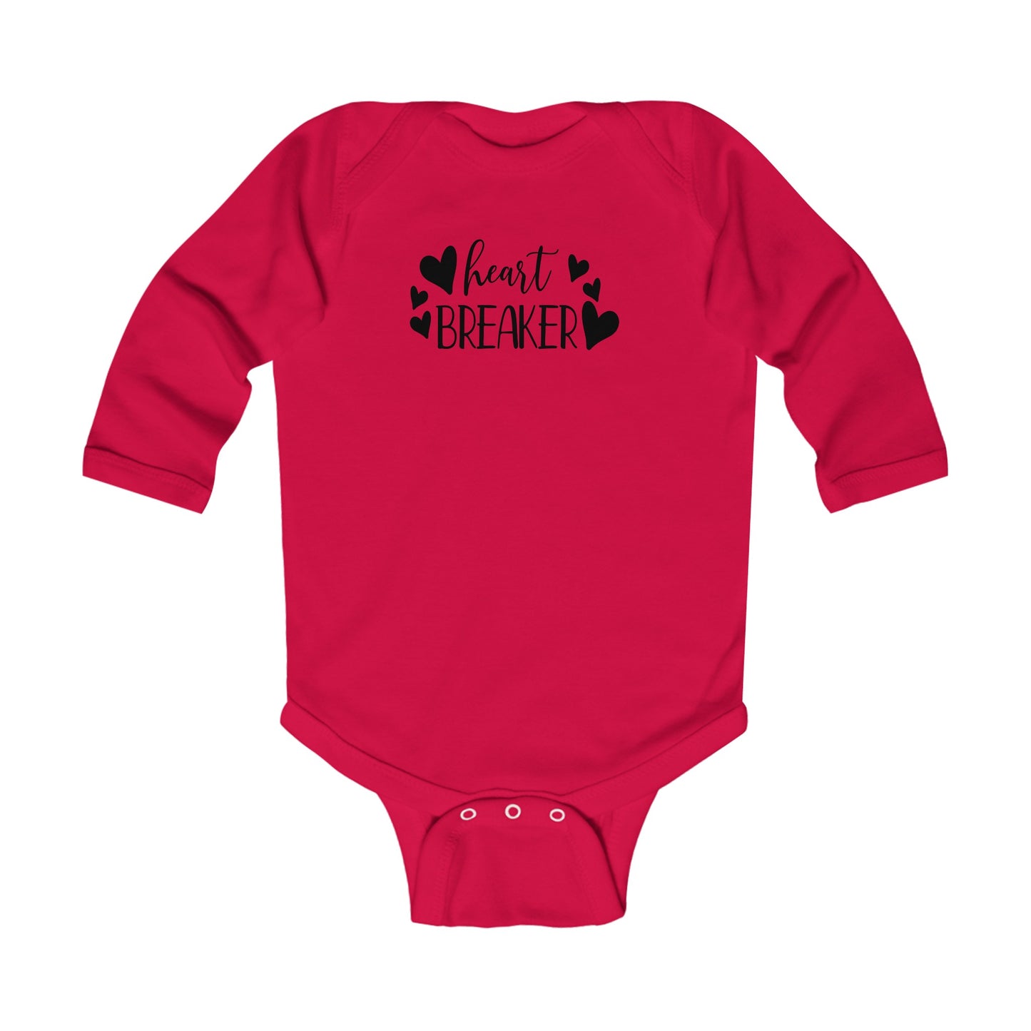 Heart Breaker - Hearts - Infant Long Sleeve Bodysuit