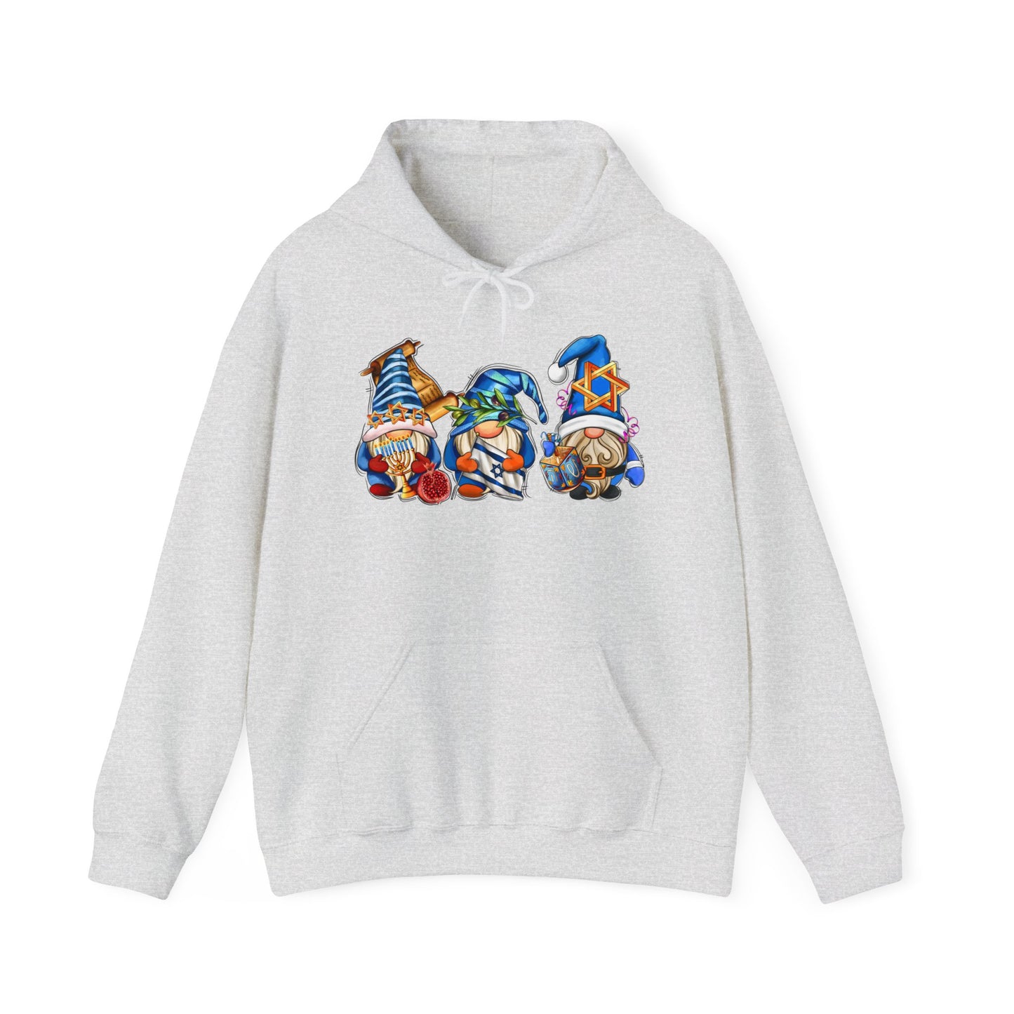 Hanukkah - Adorable Gnomes - Fun Hanukkah - Celebrate Hanukkah - Unisex Heavy Blend™ Hooded Sweatshirt