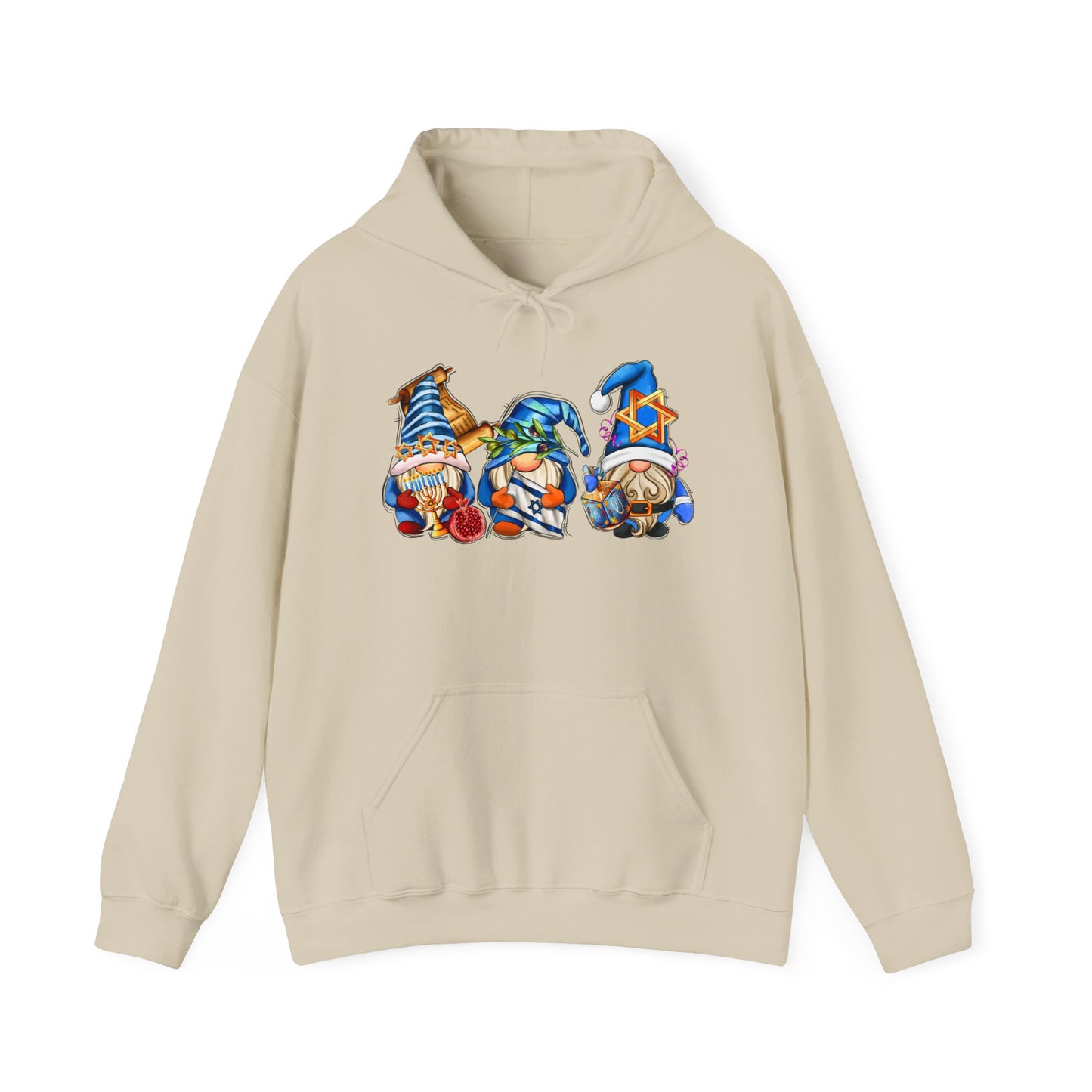 Hanukkah - Adorable Gnomes - Fun Hanukkah - Celebrate Hanukkah - Unisex Heavy Blend™ Hooded Sweatshirt