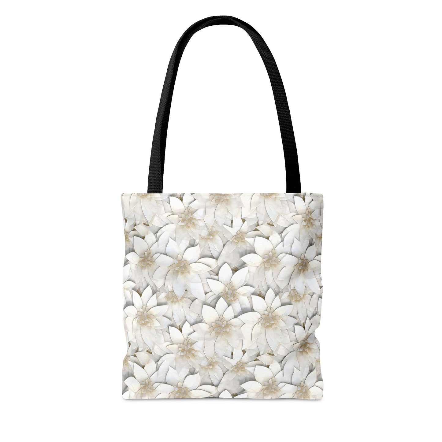 Beautiful and Unique - White Lotus Mosaic 12 - Useful, Multipurpose Bag -Tote Bag (AOP)