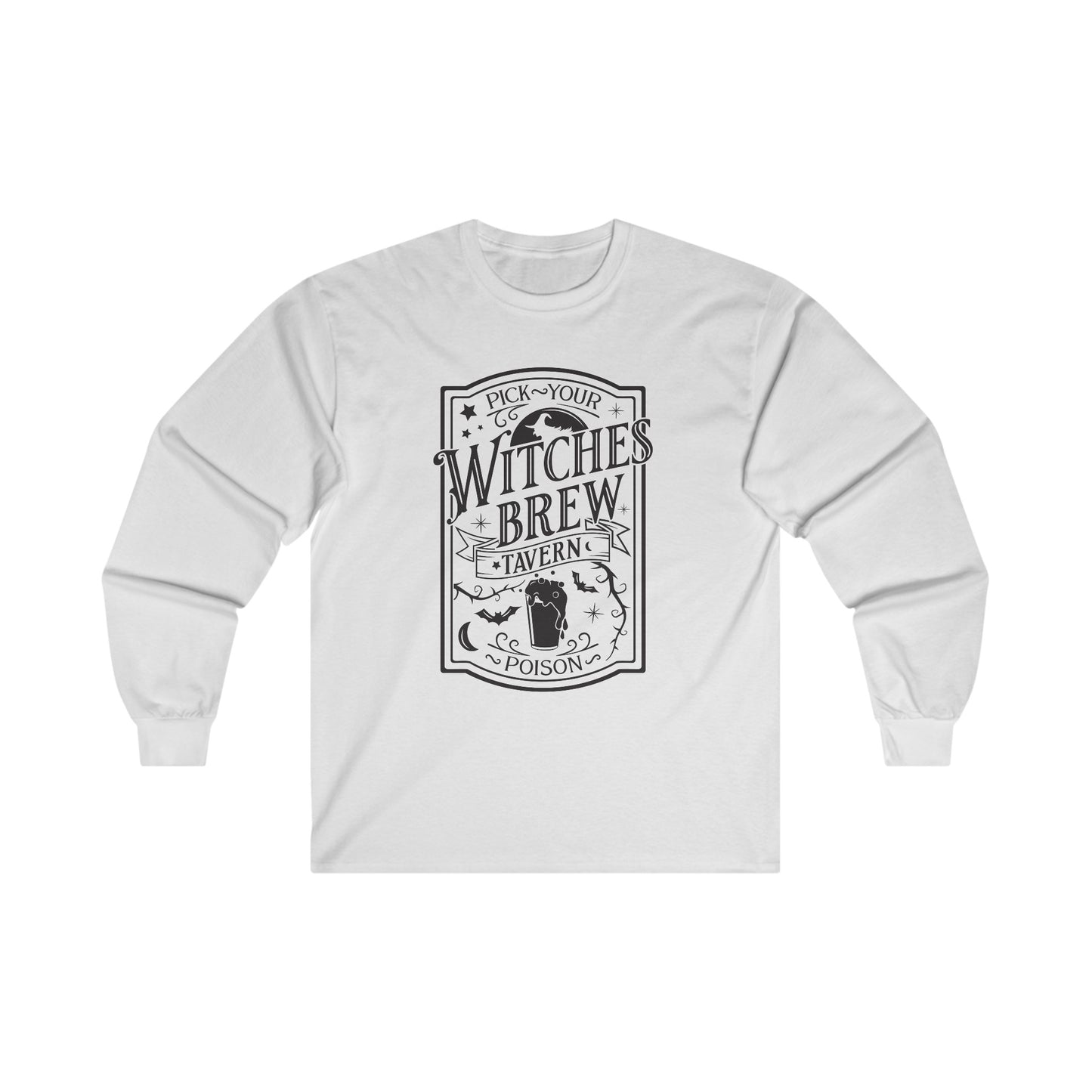 Halloween - Pick Your Poison - Witches Brew Tavern - Ultra Cotton Long Sleeve Tee