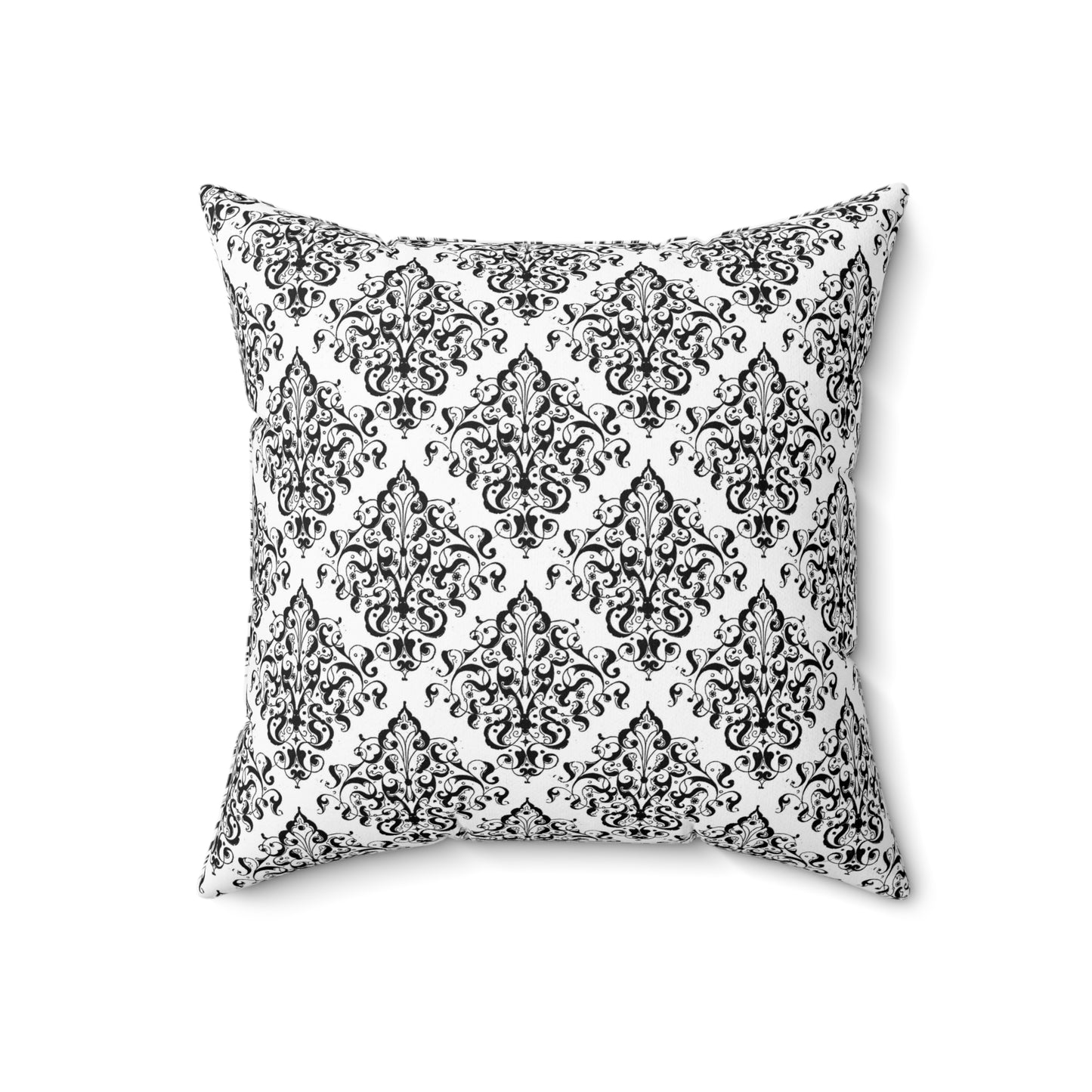 Black and White Pattern 10 - Faux Suede Square Pillow