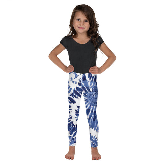 Dark Blue Tie Dye - Kid's Leggings