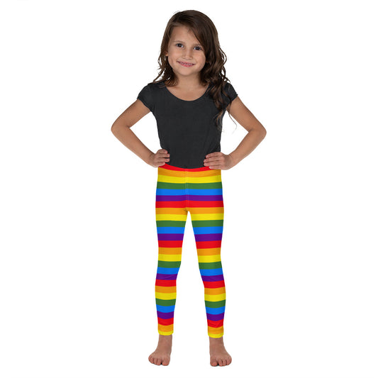 Bright Rainbow Stripes - Kid's Leggings