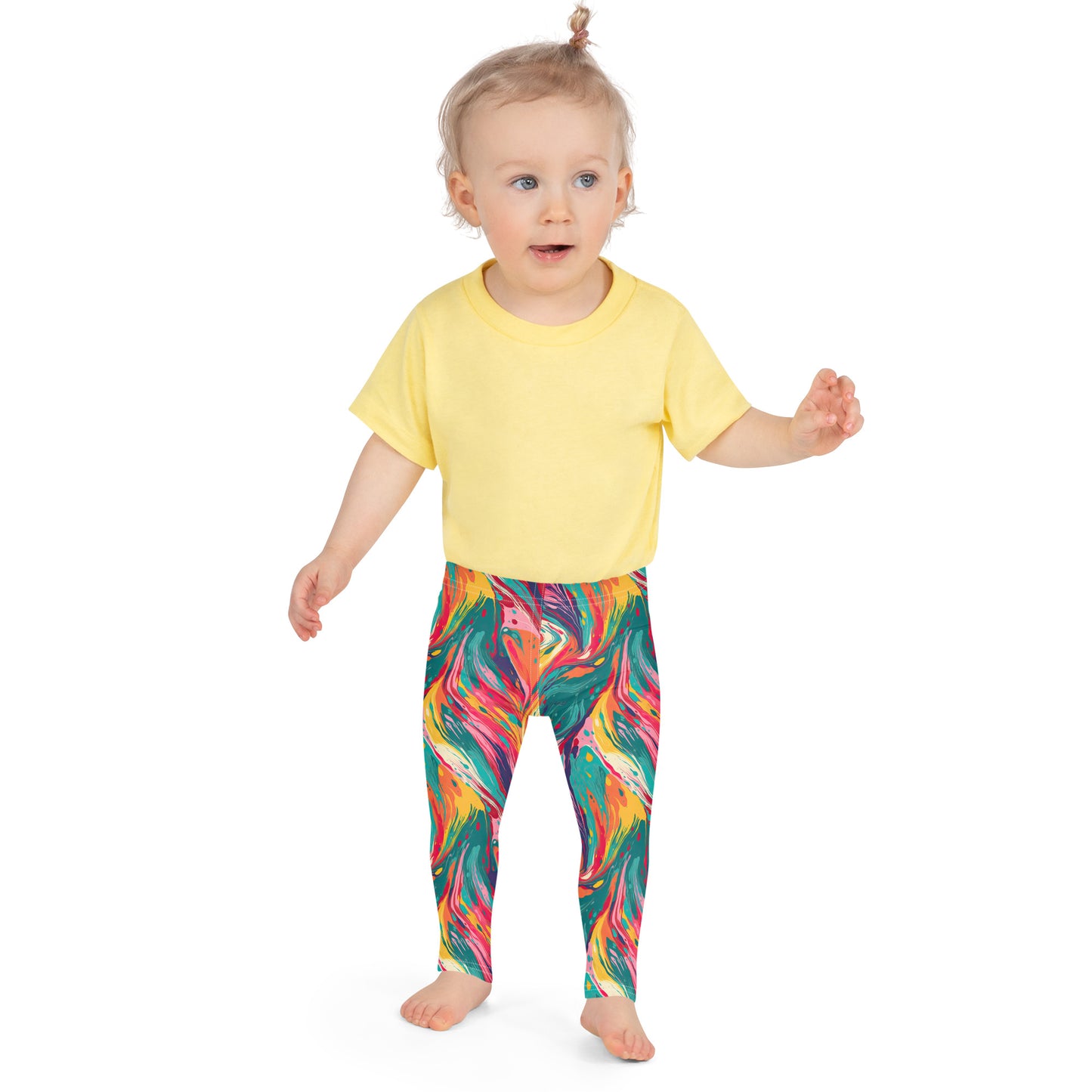 Multicolor Acrylic Paint - Kid's Leggings