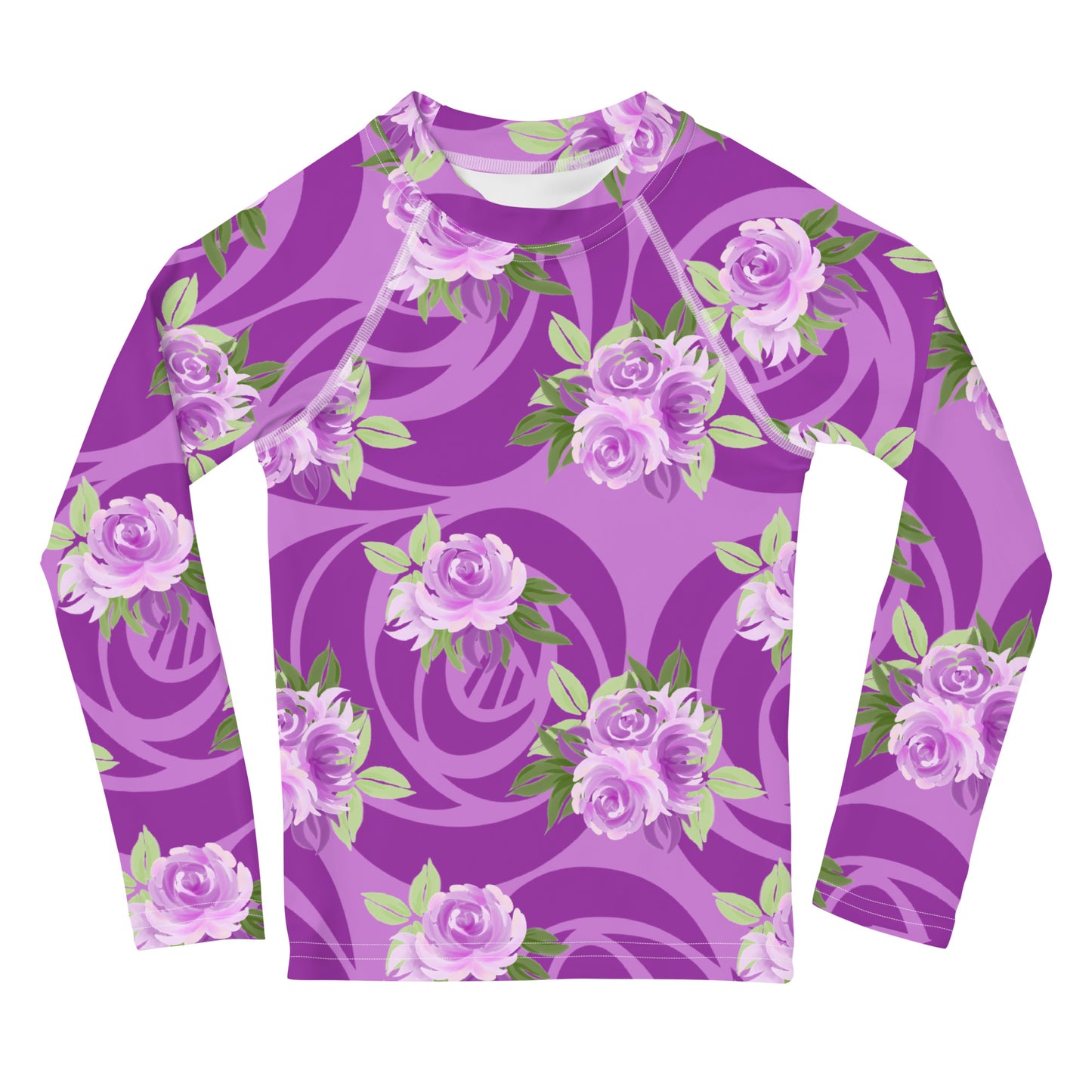 Purple Roses - Kids Rash Guard