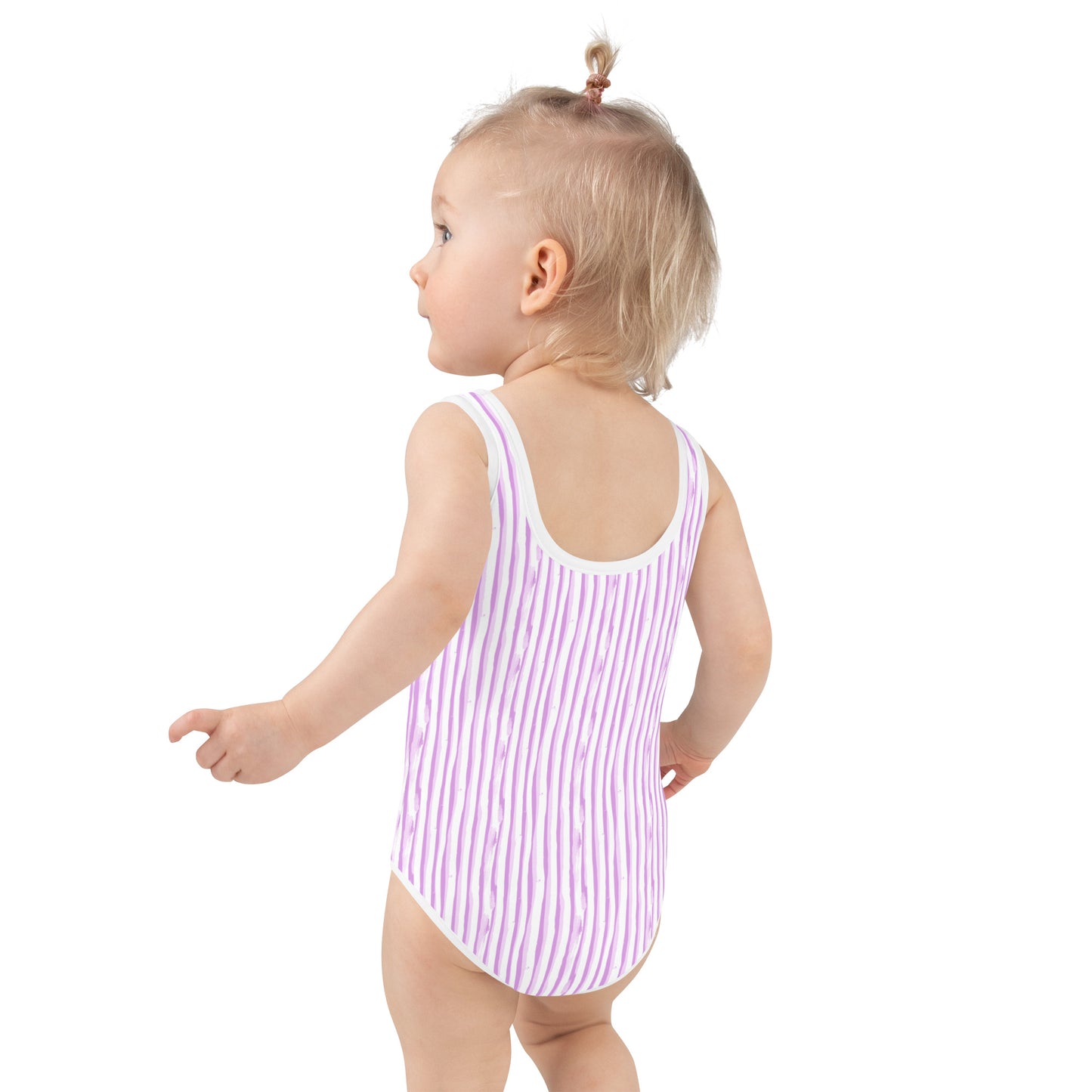 Purple Stripes - Kids Swimsuit