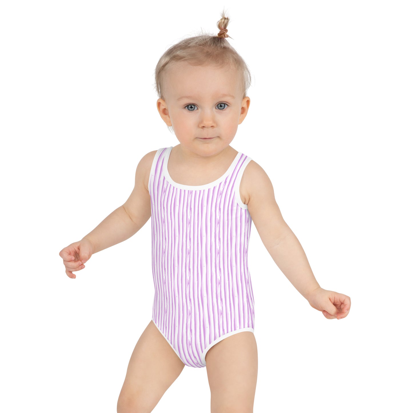 Purple Stripes - Kids Swimsuit