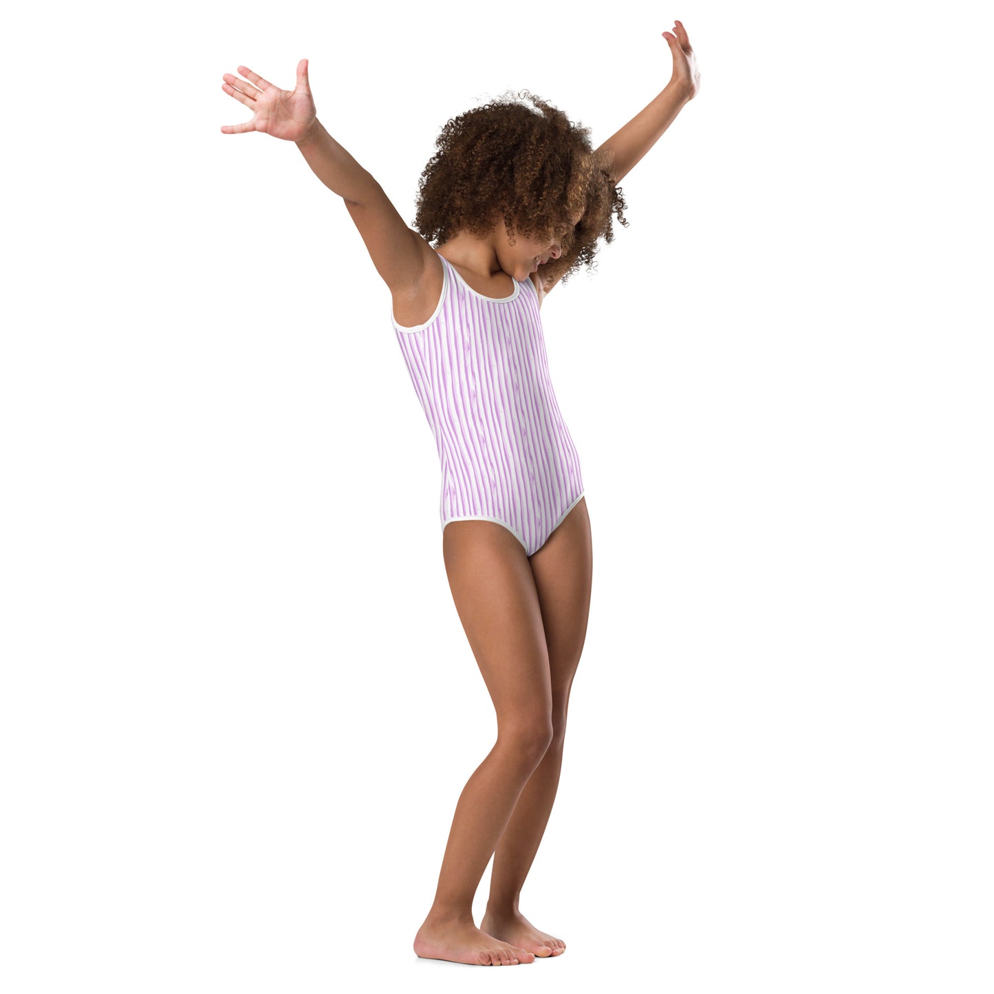 Purple Stripes - Kids Swimsuit