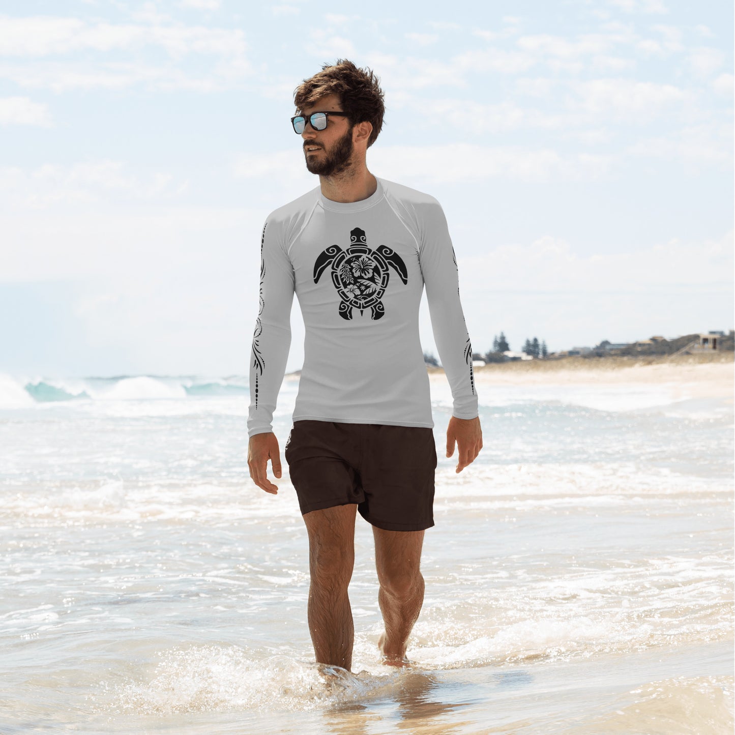 Turtle - Gray - Men's Rash Guard