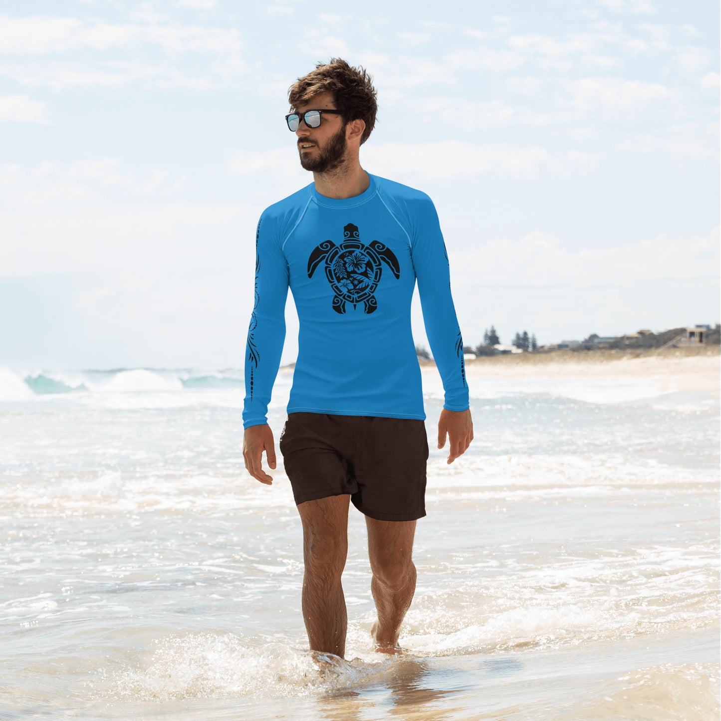 Turtle - Blue - Men's Rash Guard