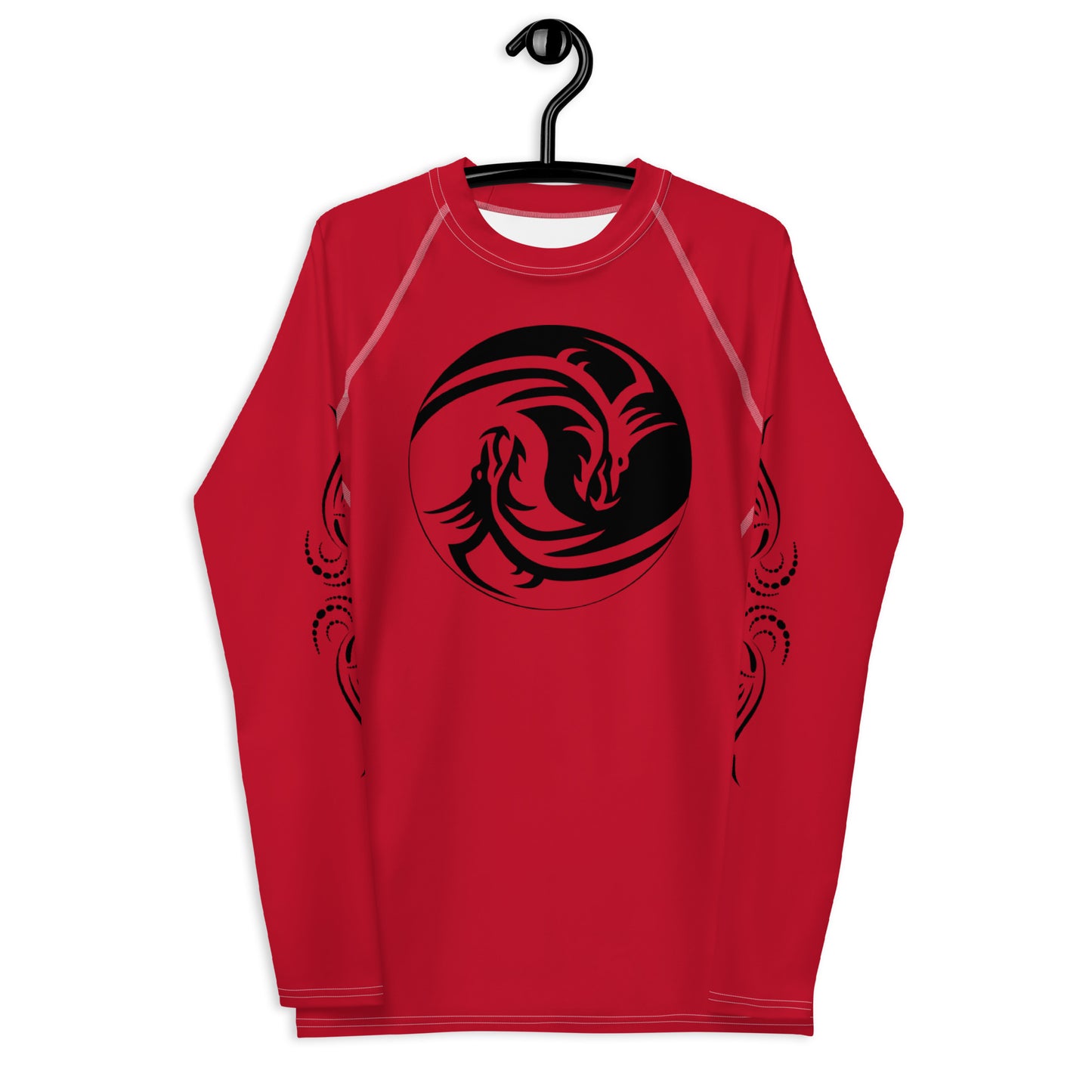 Dragon Yin Yang - Red- Men's Rash Guard