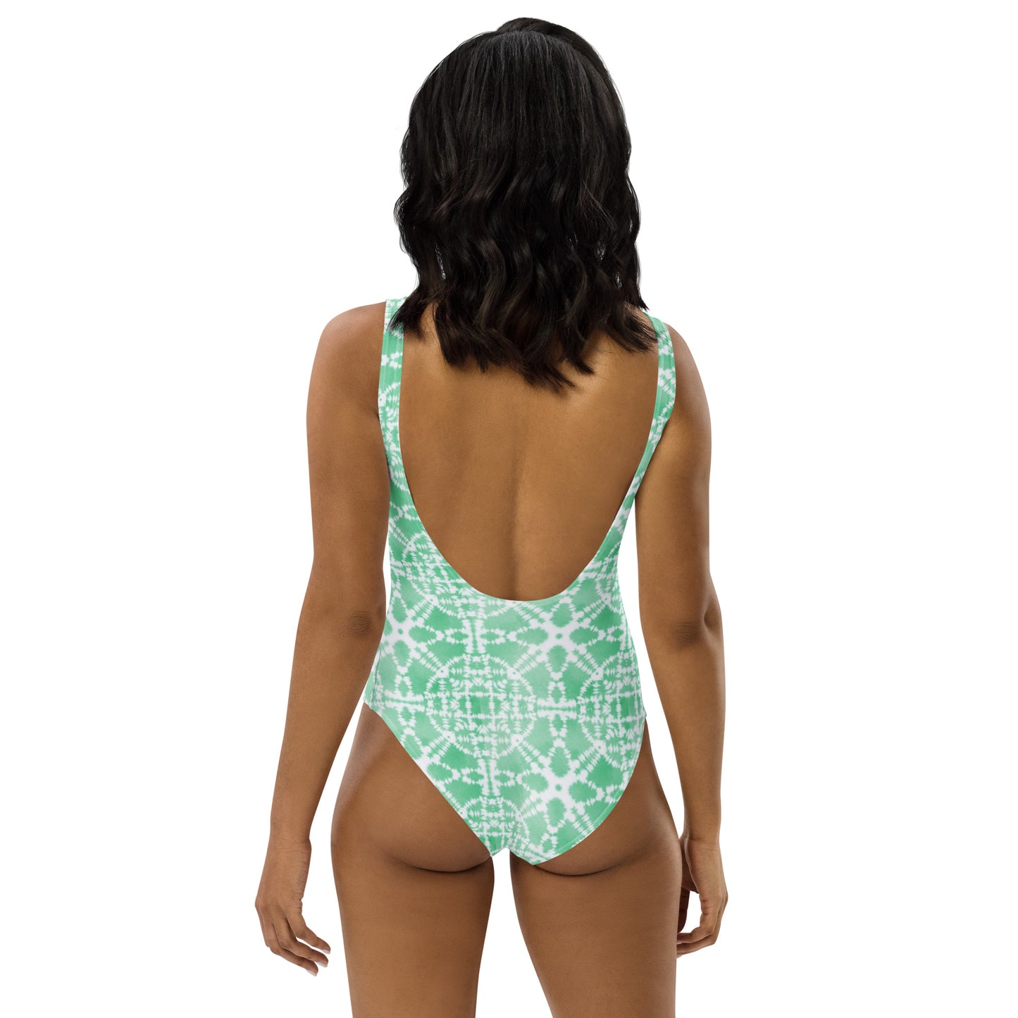 Green Batik - One-Piece Women Swimsuit