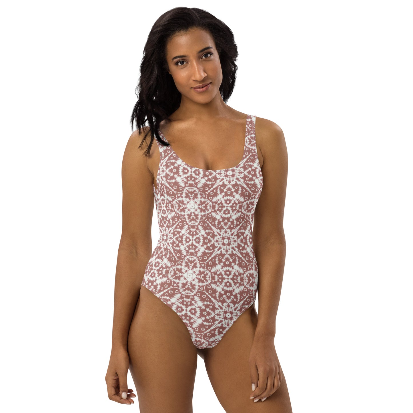 Neutral Boho Batik - One-Piece Women Swimsuit