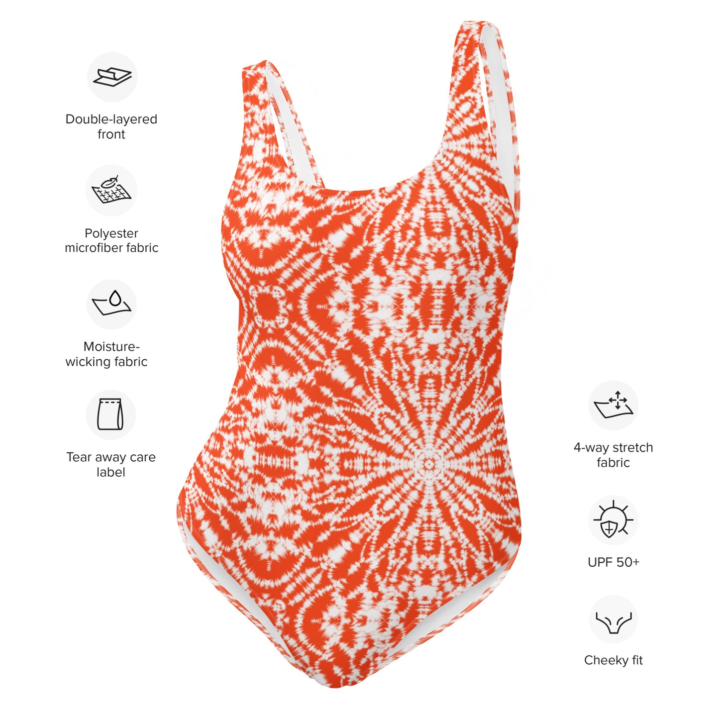 Batik - Orange - One-Piece Women Swimsuit
