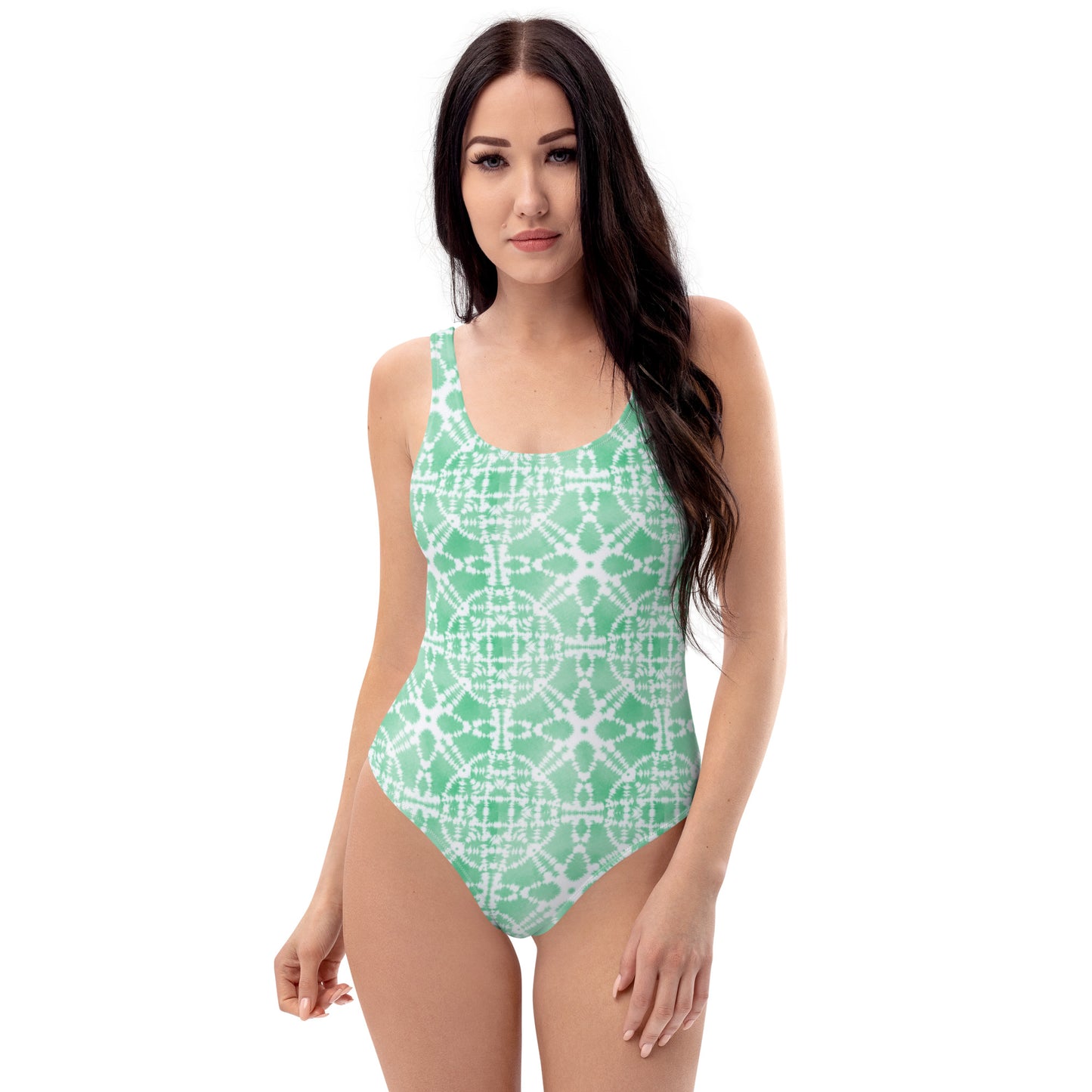 Green Batik - One-Piece Women Swimsuit