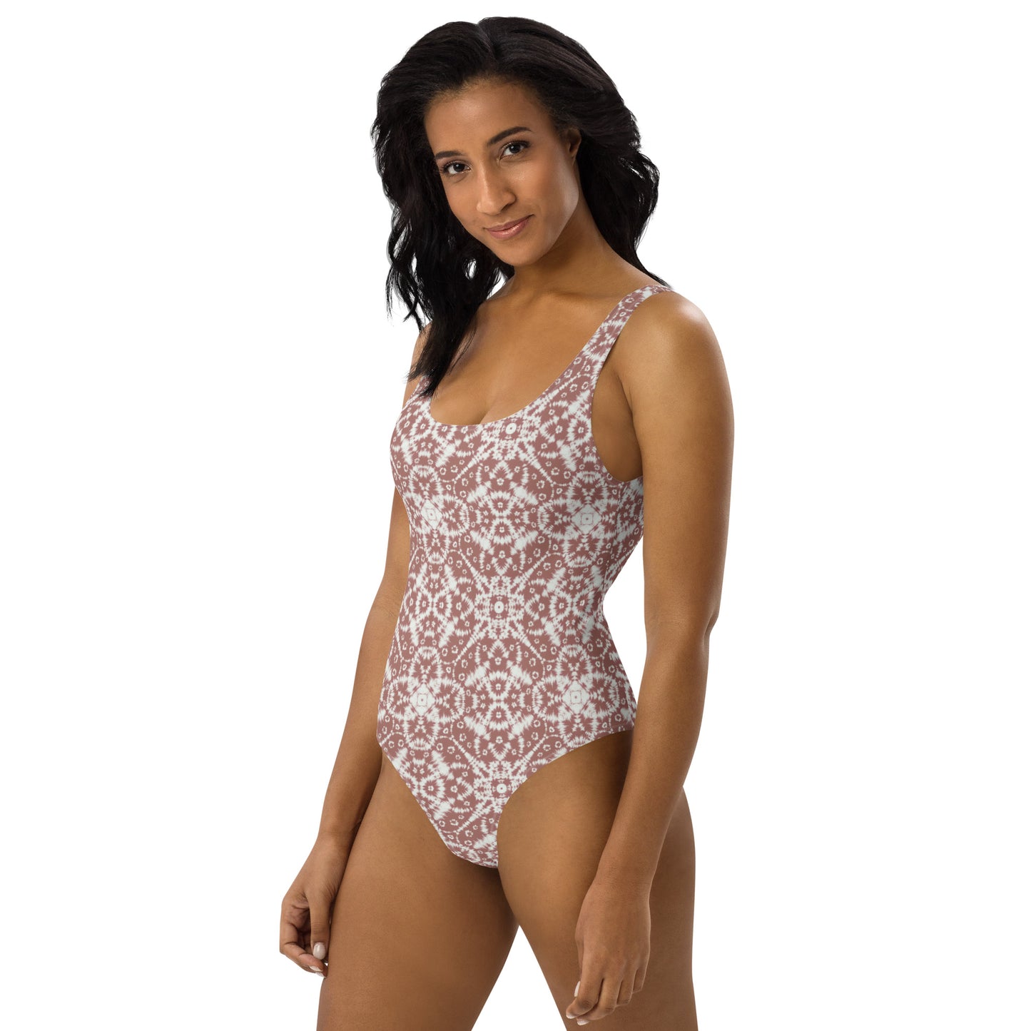 Neutral Boho Batik - One-Piece Women Swimsuit